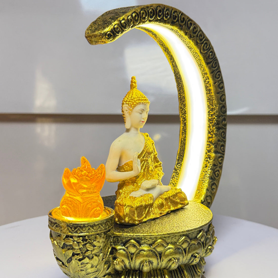 Aura Golden Glow Buddha Lamp