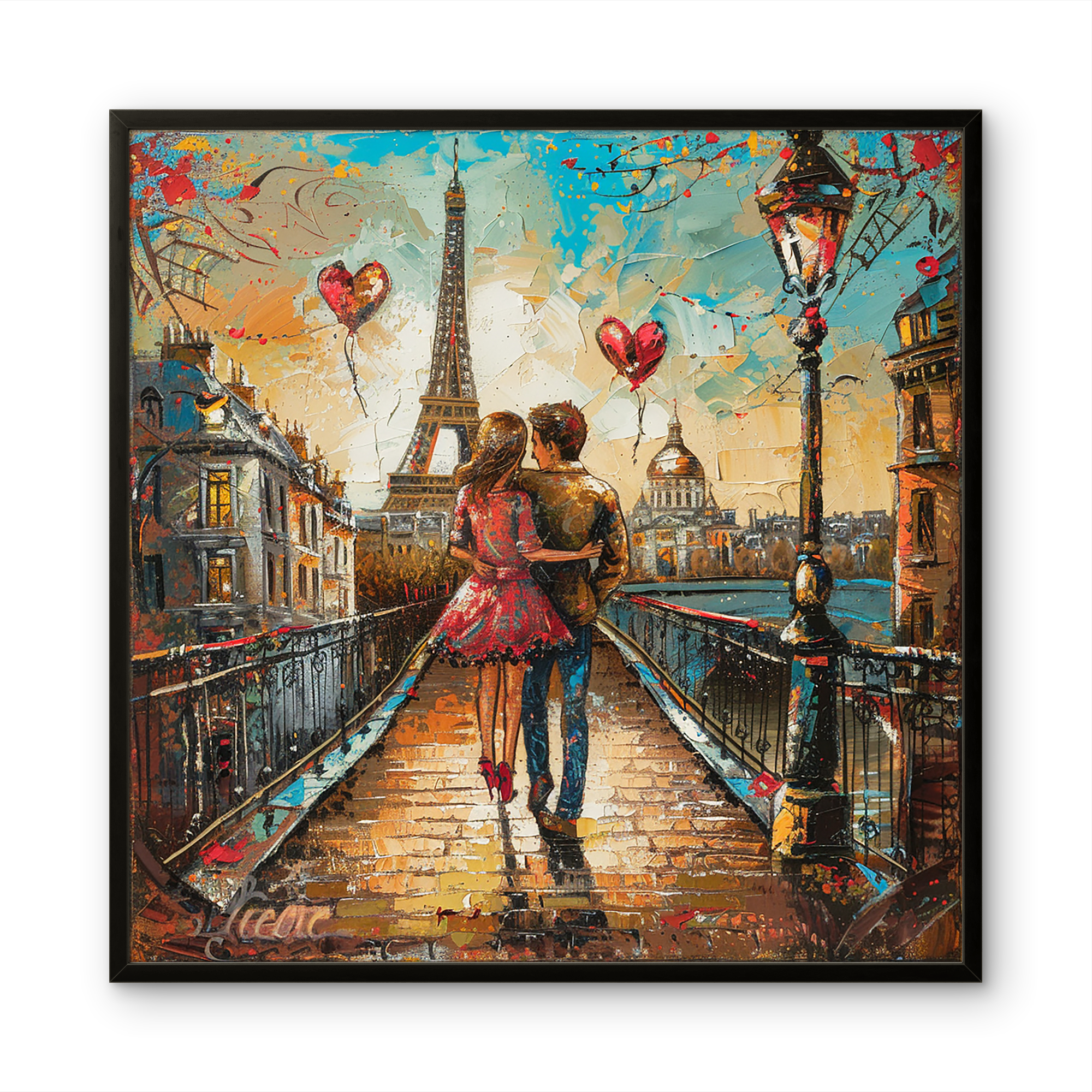 Love in Paris Art Square