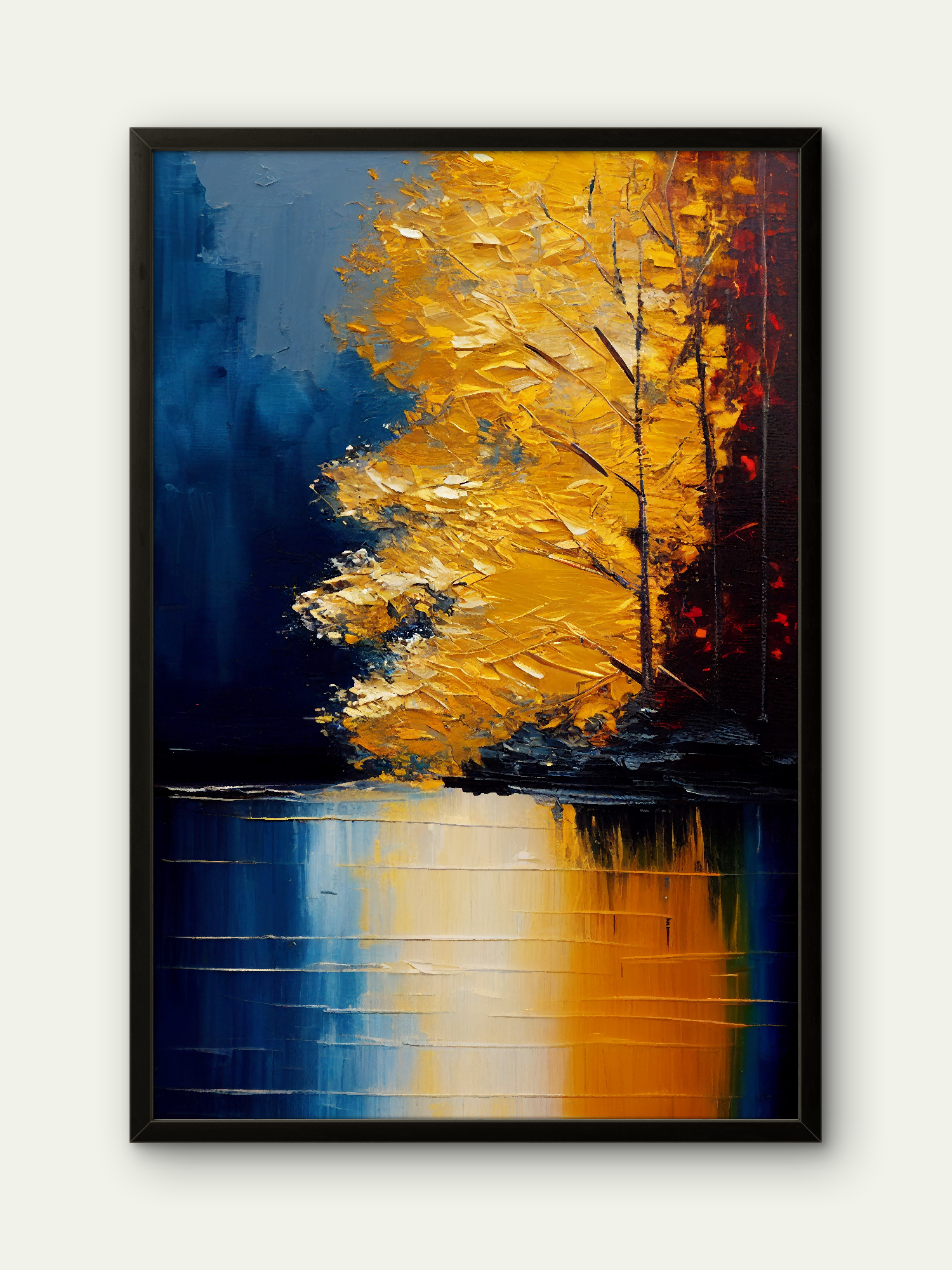 Lake Side Shadow Art Portrait