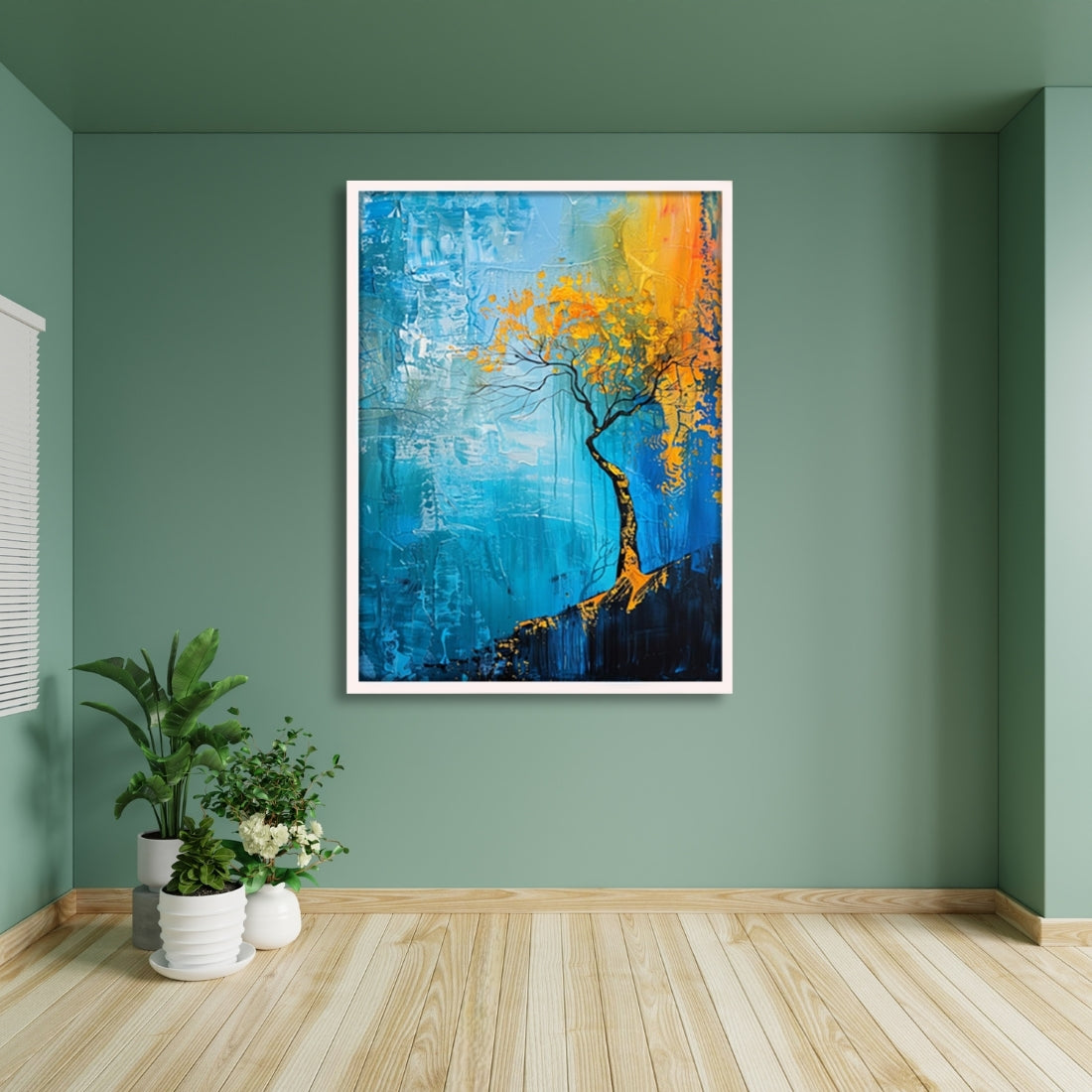 Beautiful Yellow Tree Art