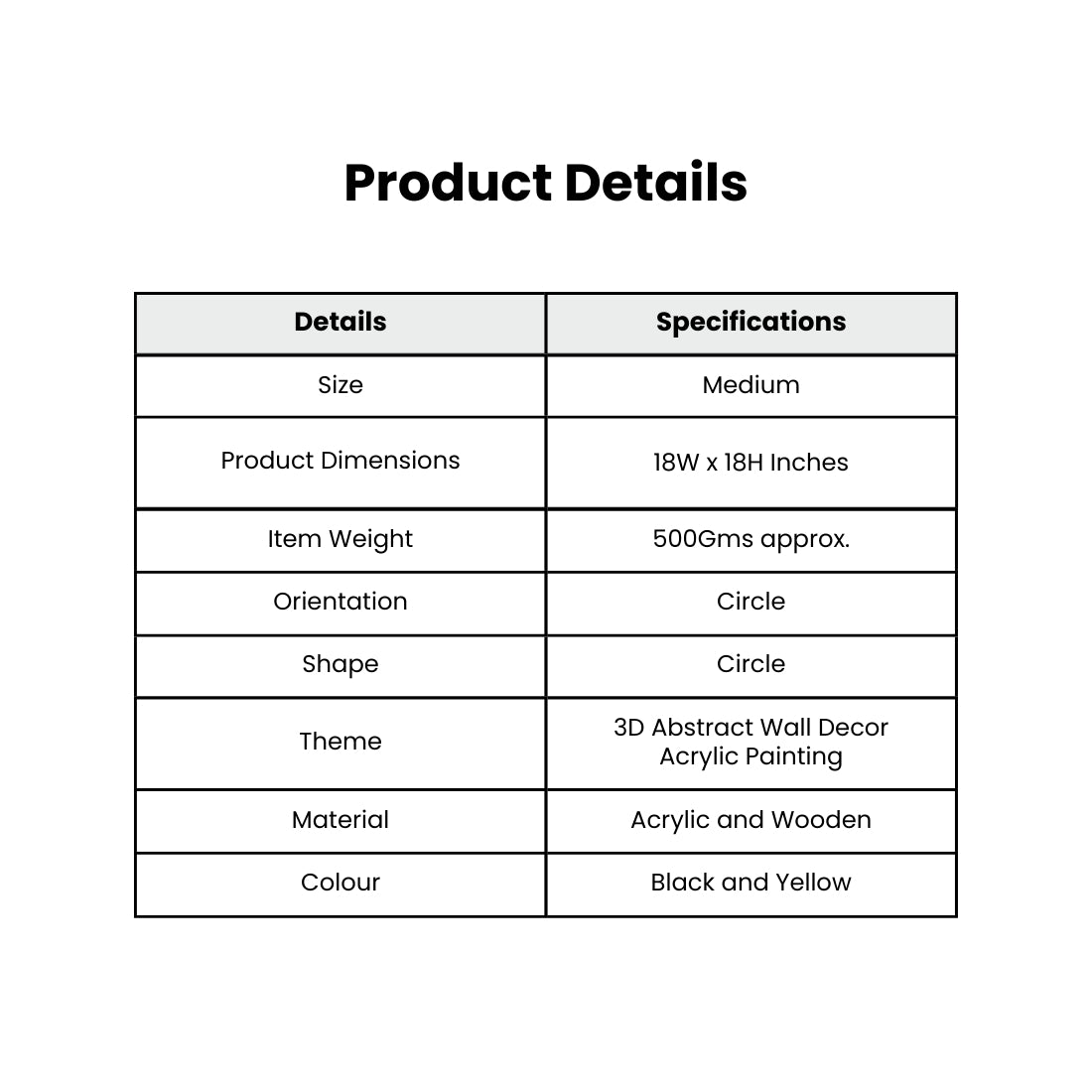 3D Acrylic Wood Round Art