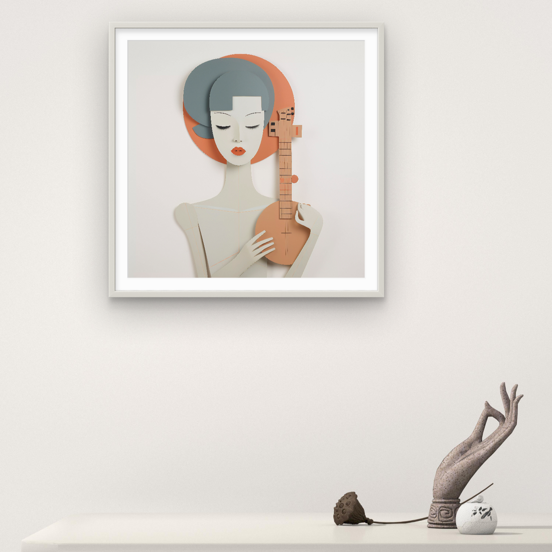 Musician Girl Modern Art