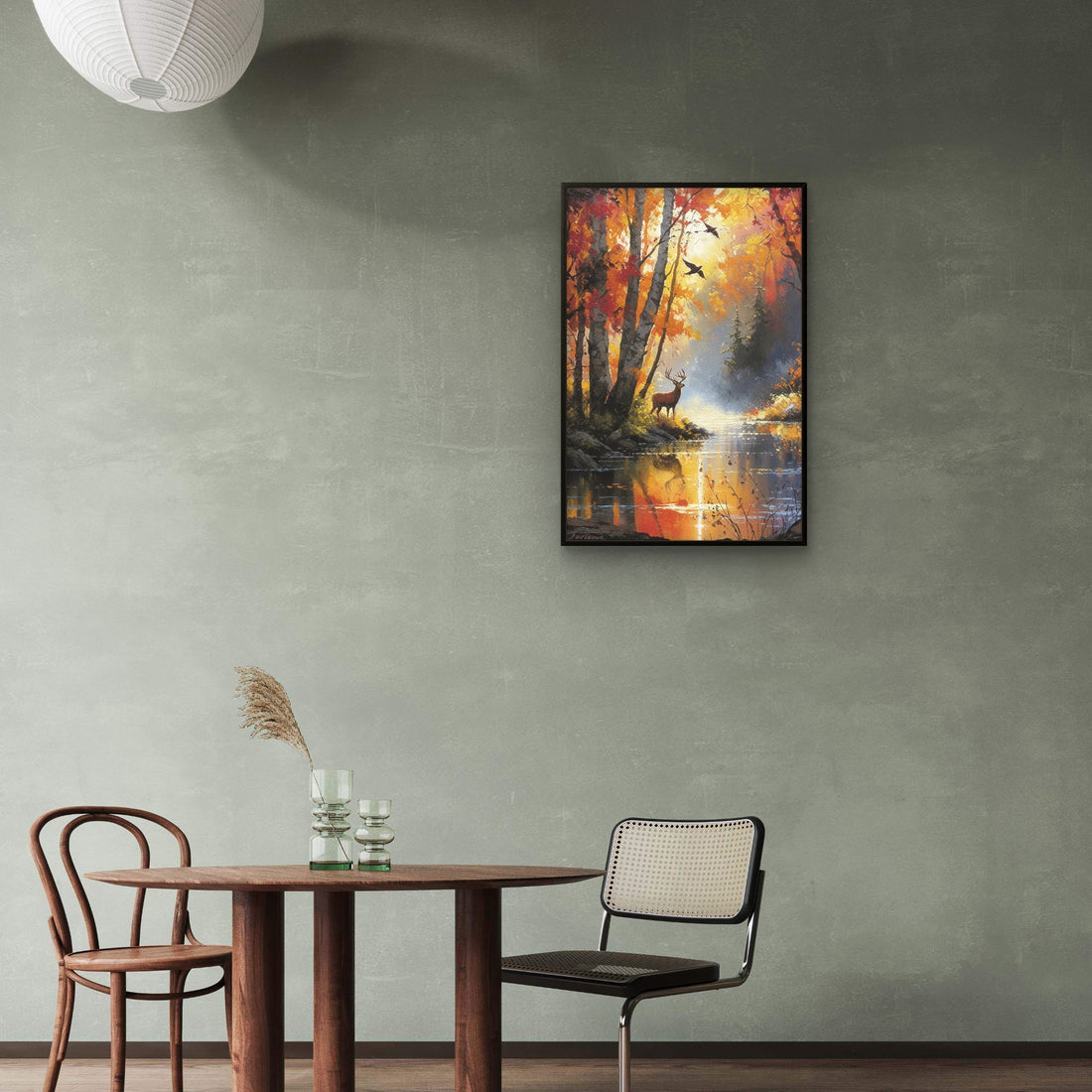 Digital Art Riverside Deer - Frugal Carts