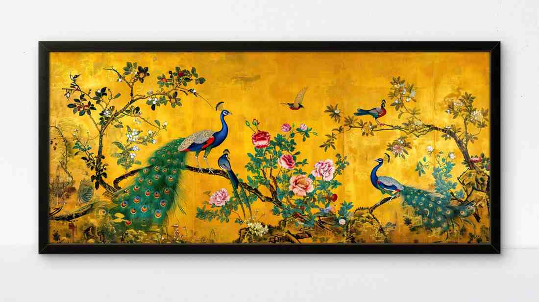 Multiple Peacock Painting