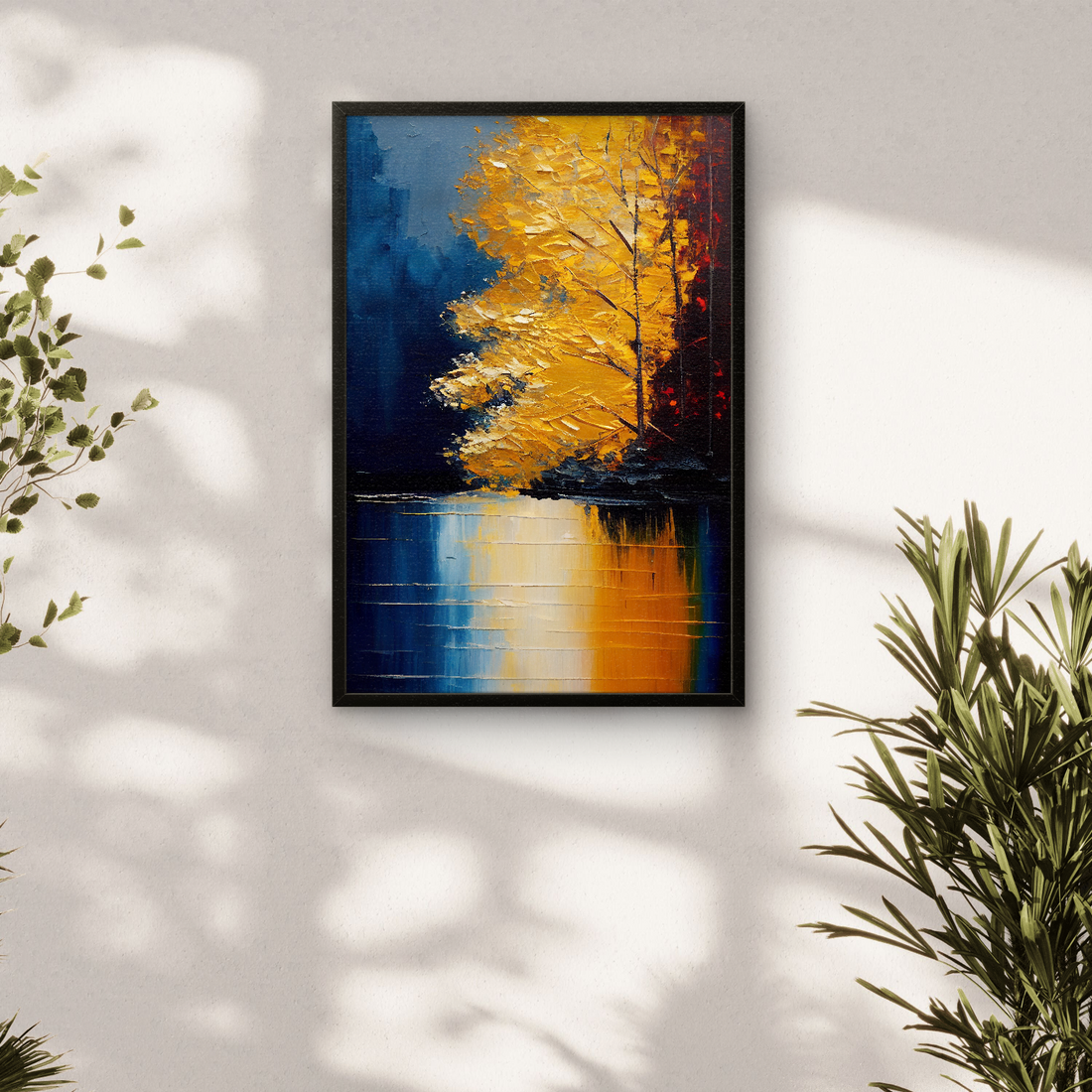 Lake Side Shadow Art Portrait