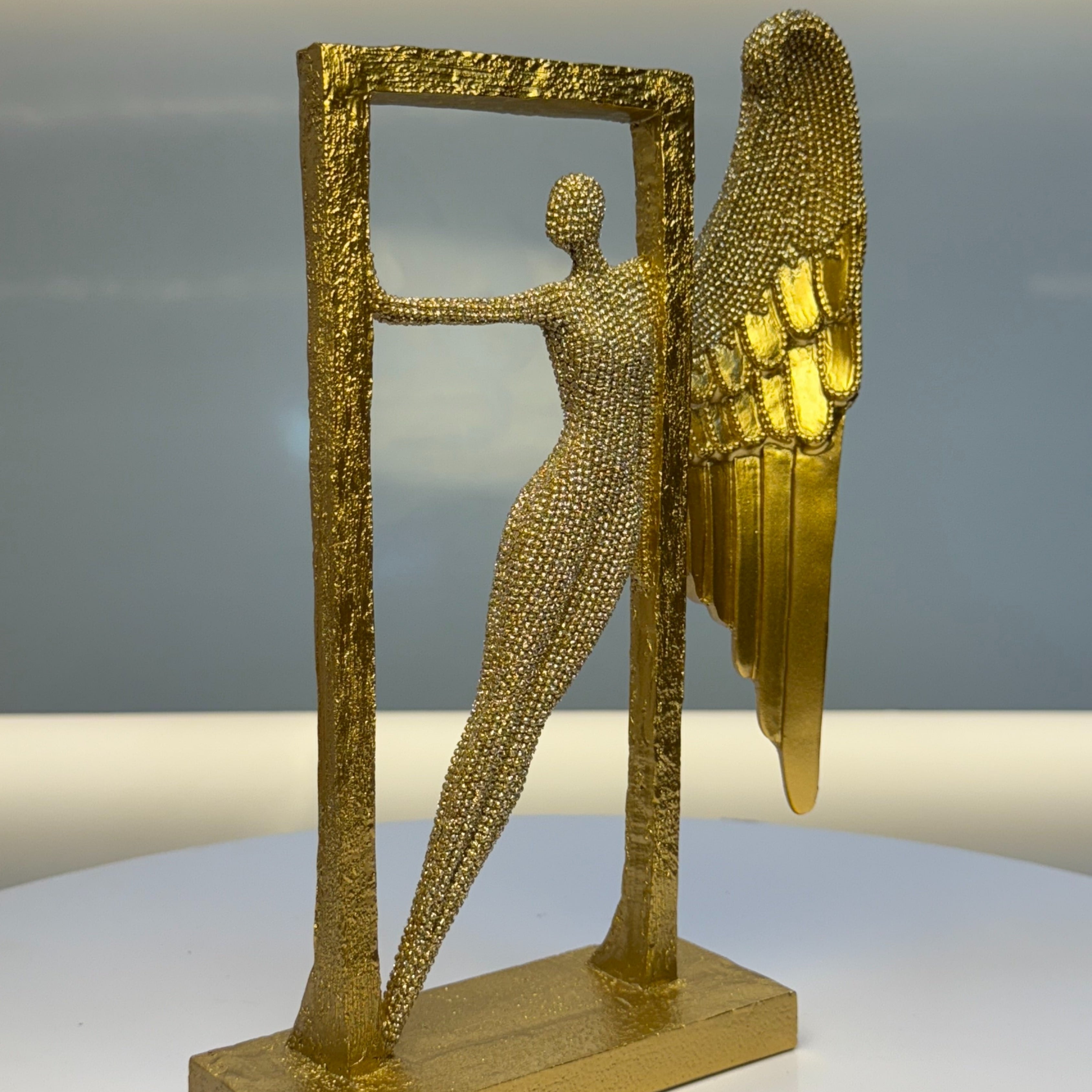 Golden Fairy Girl with Golden Wing