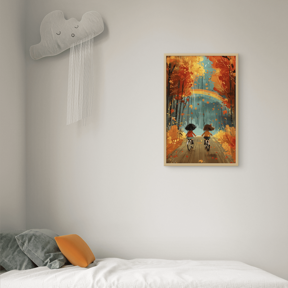 Girls riding Bicycle