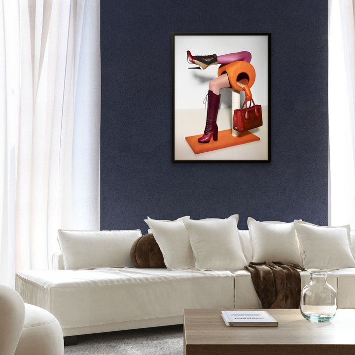 Premium Texture Modern Lady Art Portrait