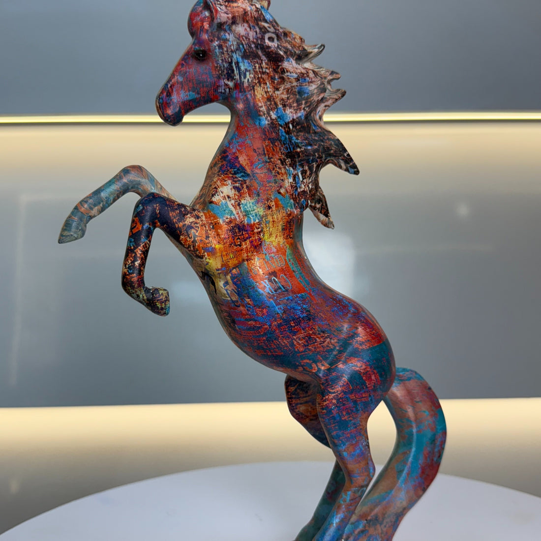 Colorful Jumping Horse Showpeice
