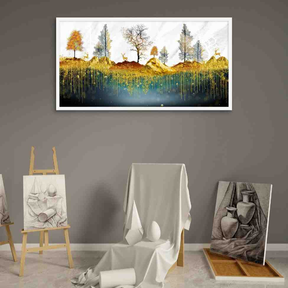 Elite Landscape Wildlife Luxury Painting on Canvas