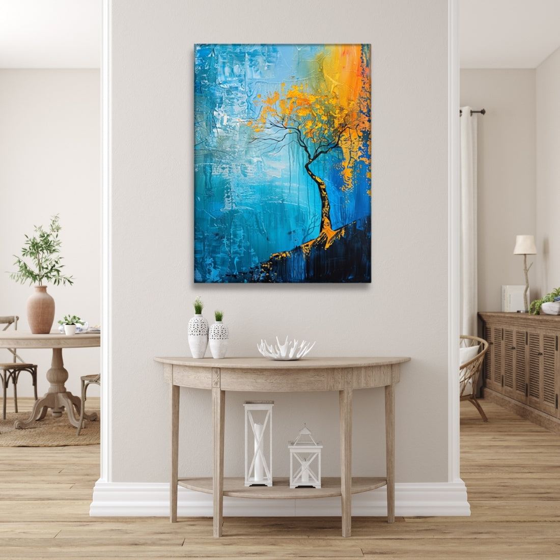 Beautiful Yellow Tree Art