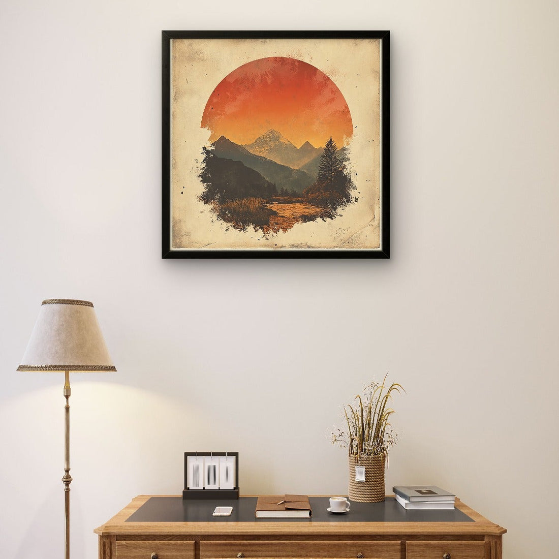 Vintage Mountains Art
