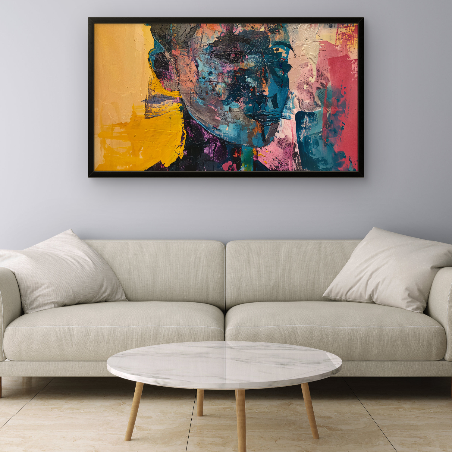 Human abstract Art Landscape - Frugal Carts