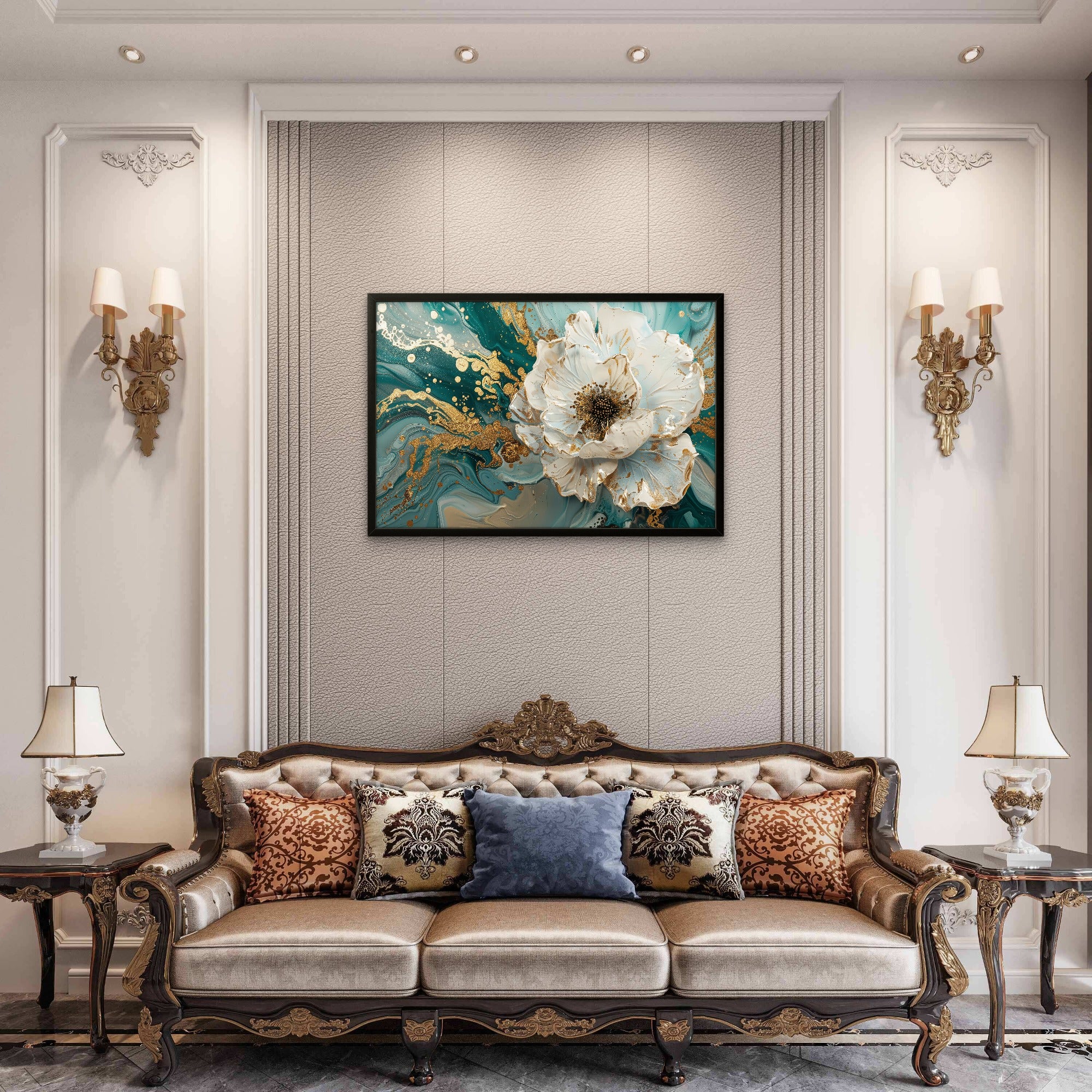 White Flower Abstract