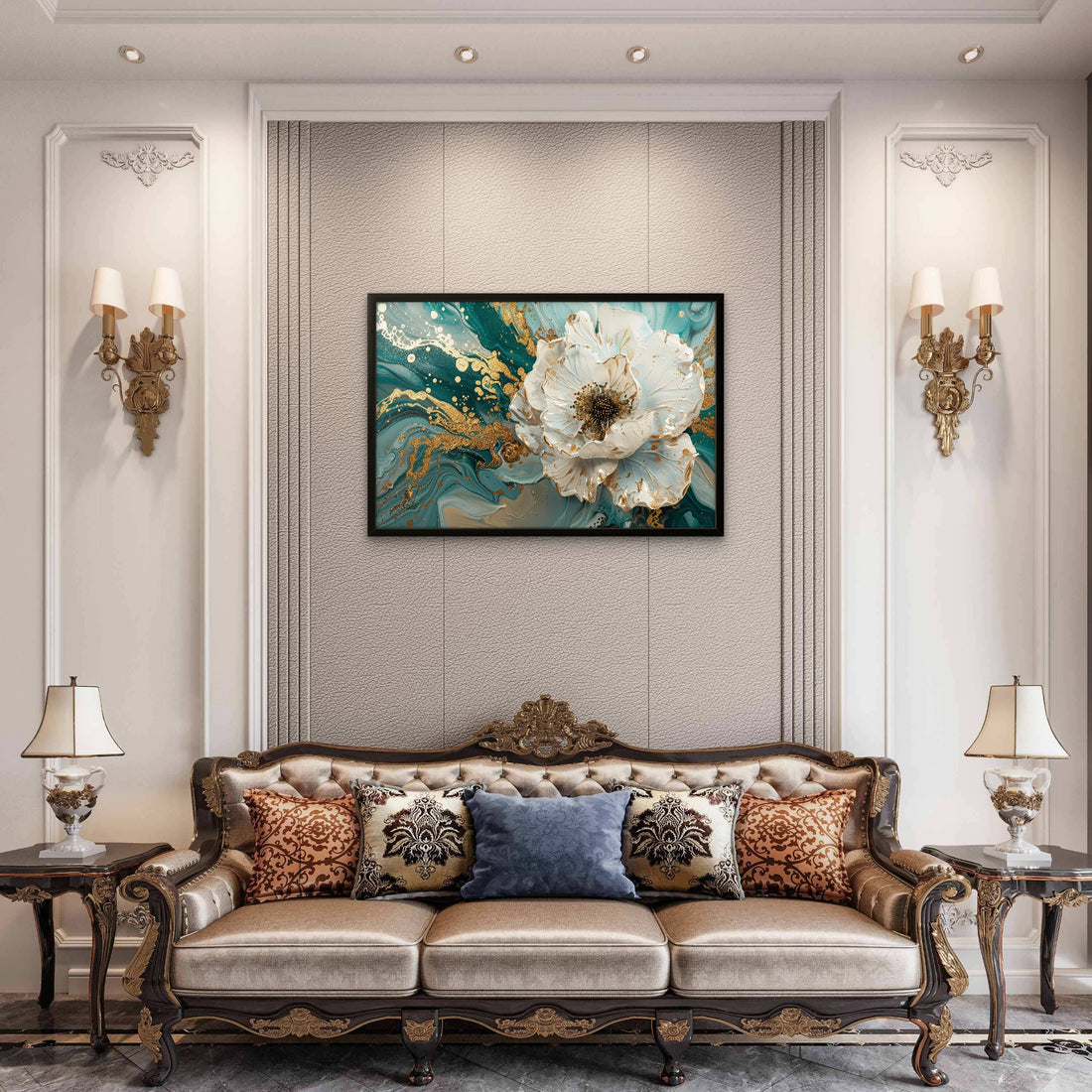 White Flower Abstract