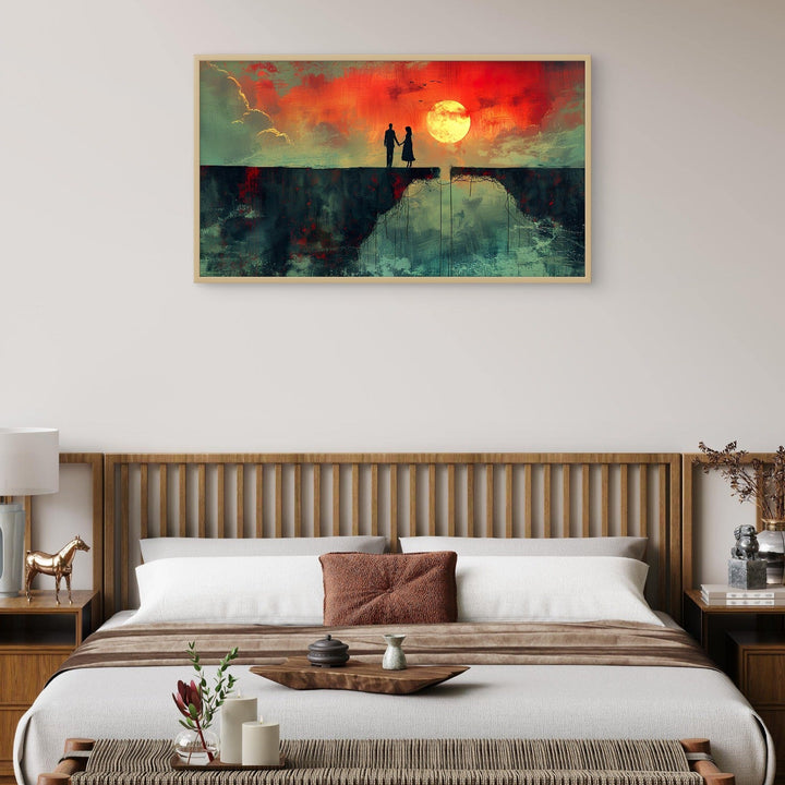 Couple Standing on the Edge