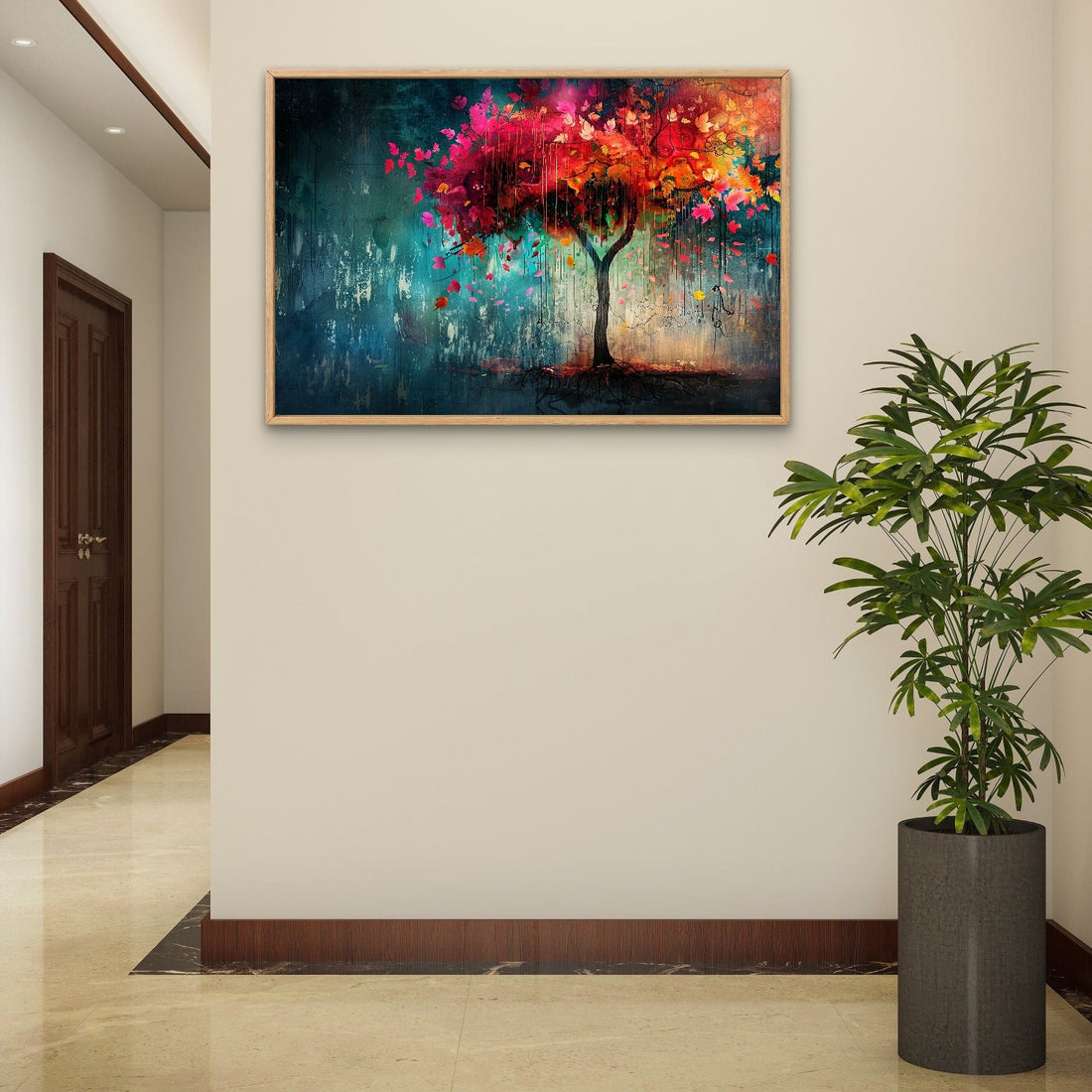 Colourful Tree in the Night