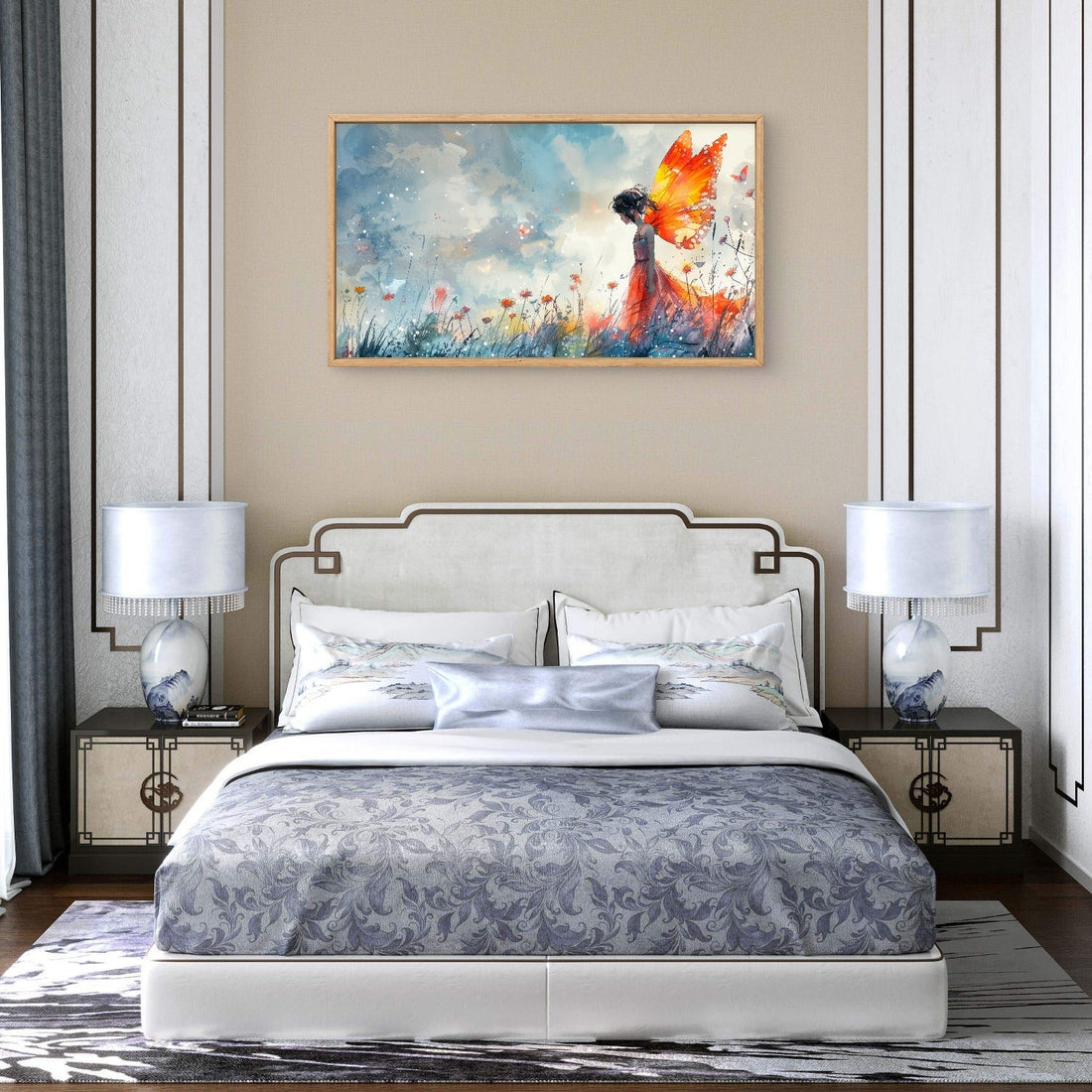 Sad Butterfly Girl Art - Frugal Carts