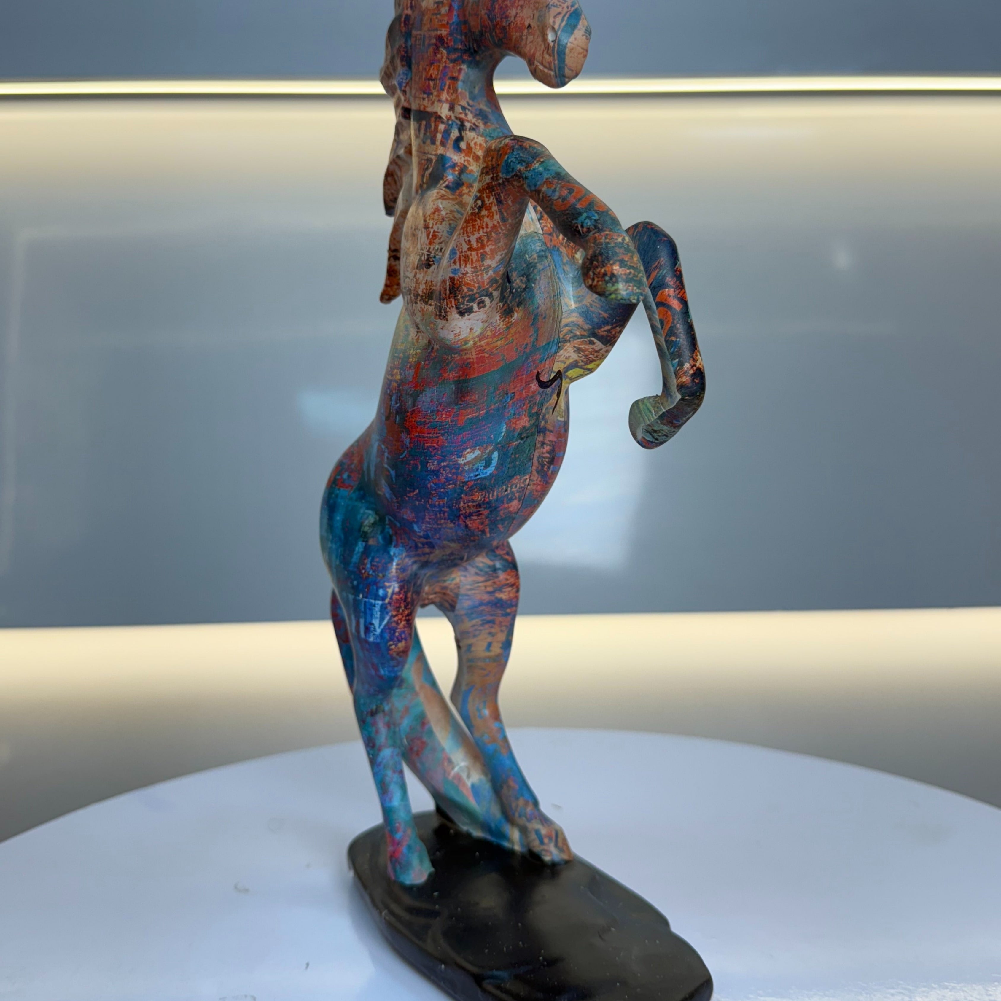 Colorful Jumping Horse Showpeice