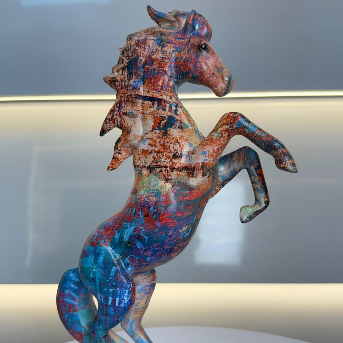 Colorful Jumping Horse Showpeice