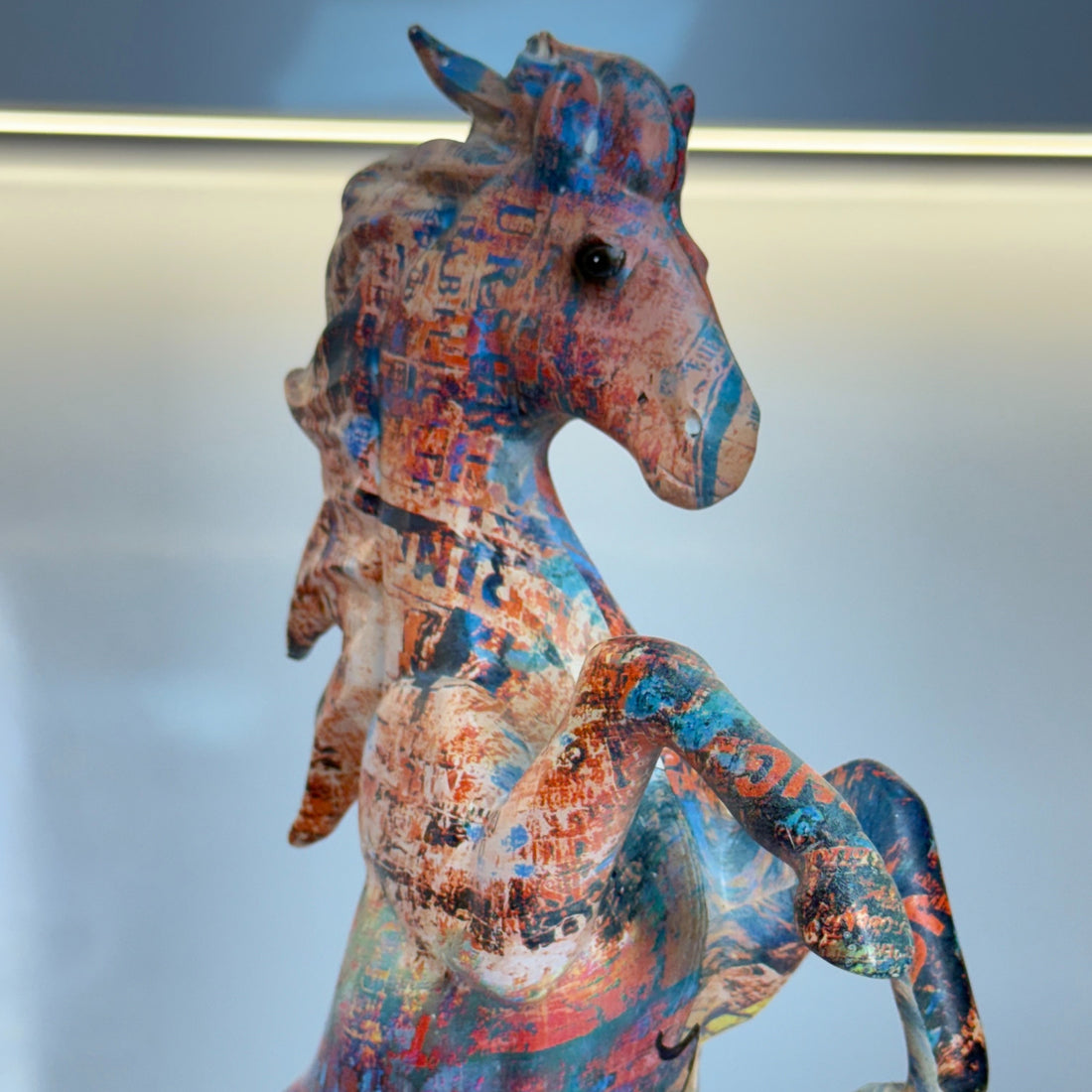 Colorful Jumping Horse Showpeice