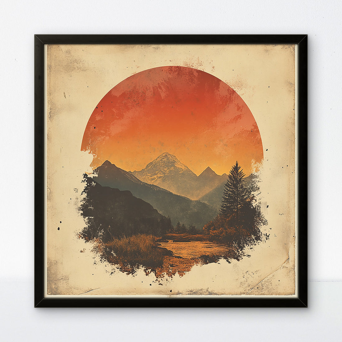 Vintage Mountains Art