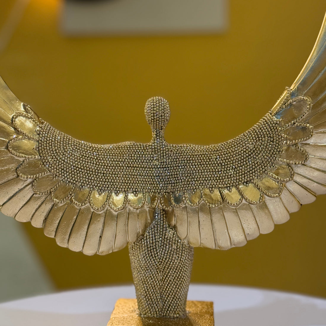 Golden Angel Wings Sculpture