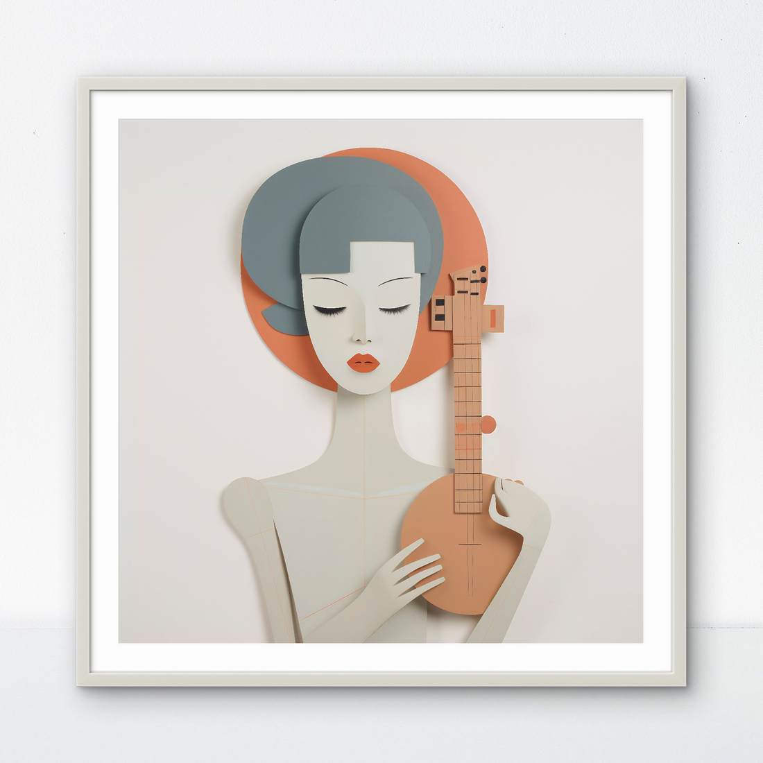 Musician Girl Modern Art