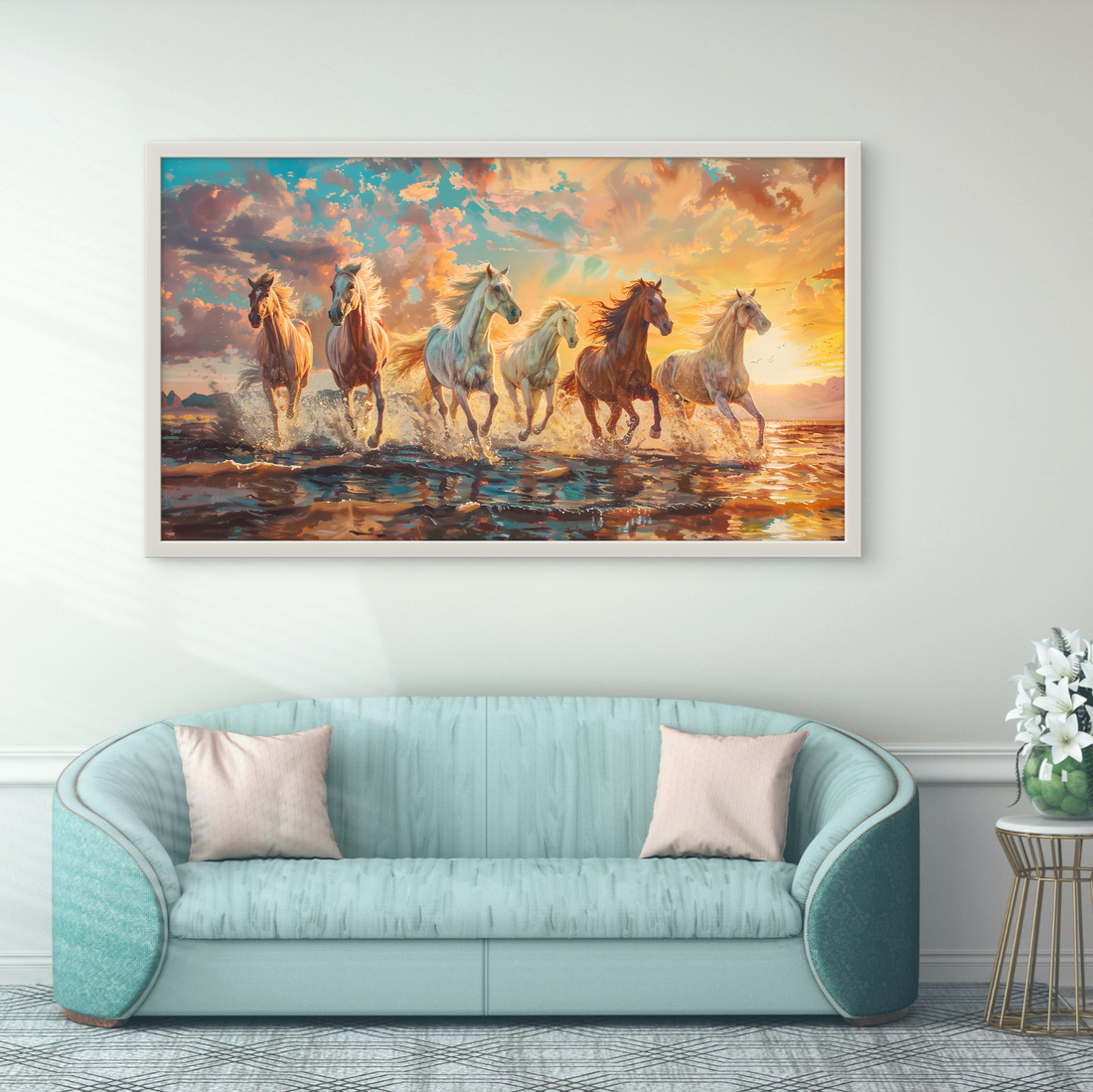 Success Symbol Running Horses