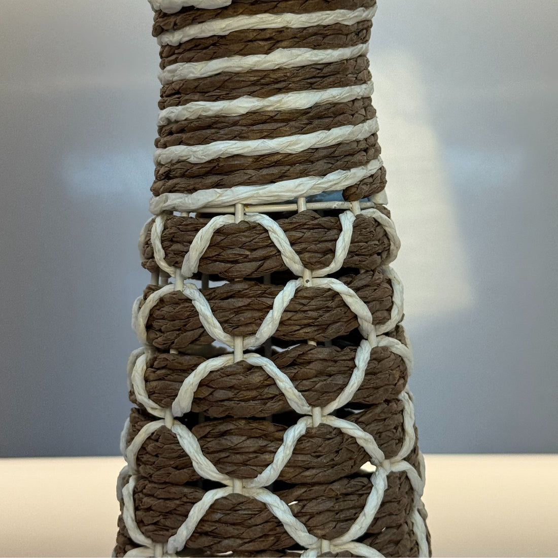 Brown & Golden Jute strip Pot