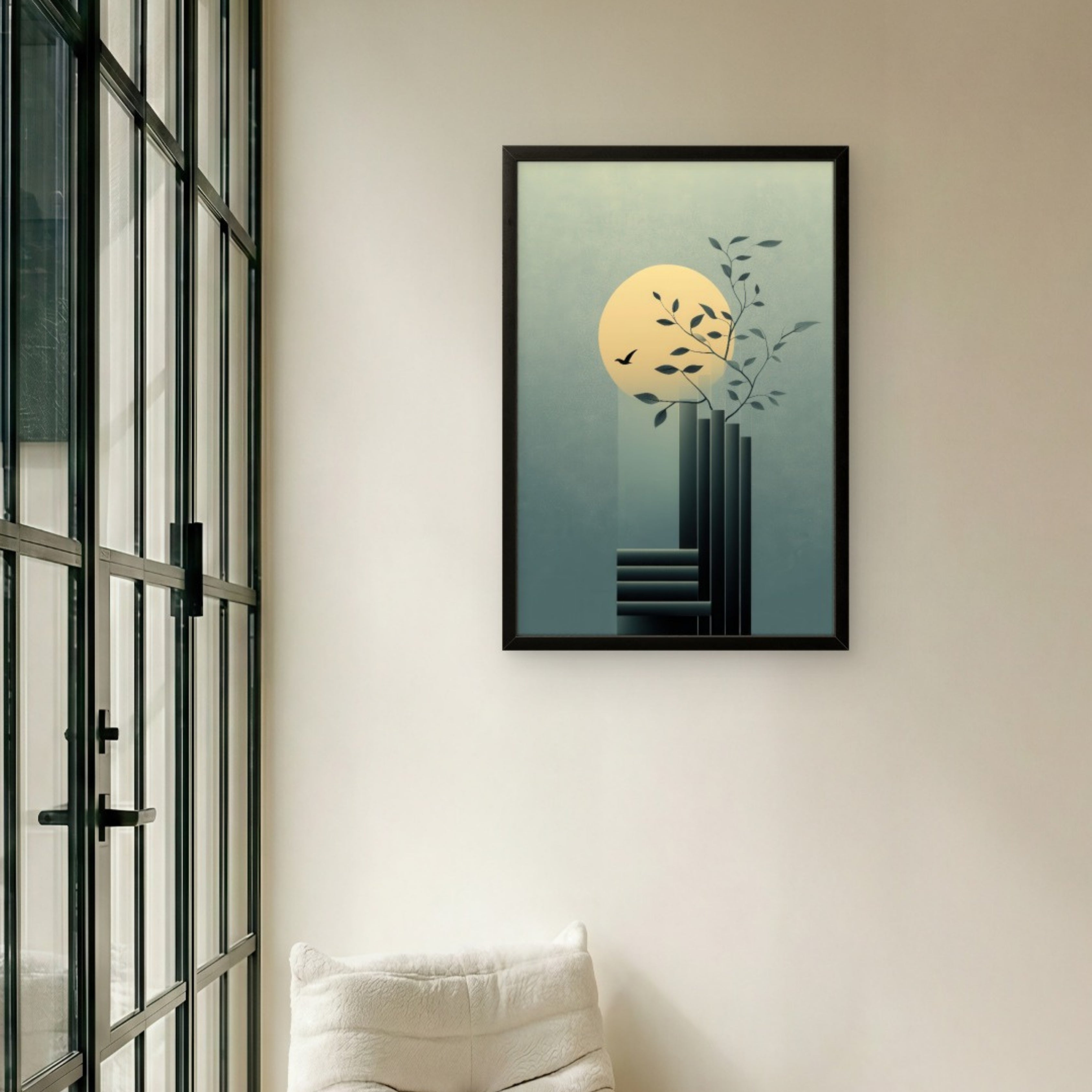 Moonlight Lunar calm Serenity Canvas