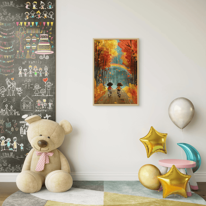 Girls riding Bicycle