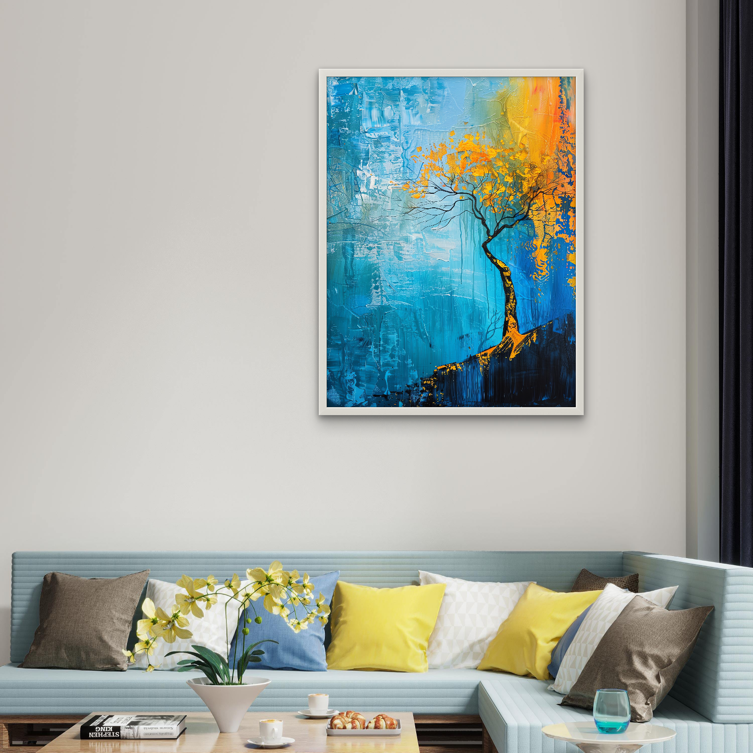 Beautiful Yellow Tree Art