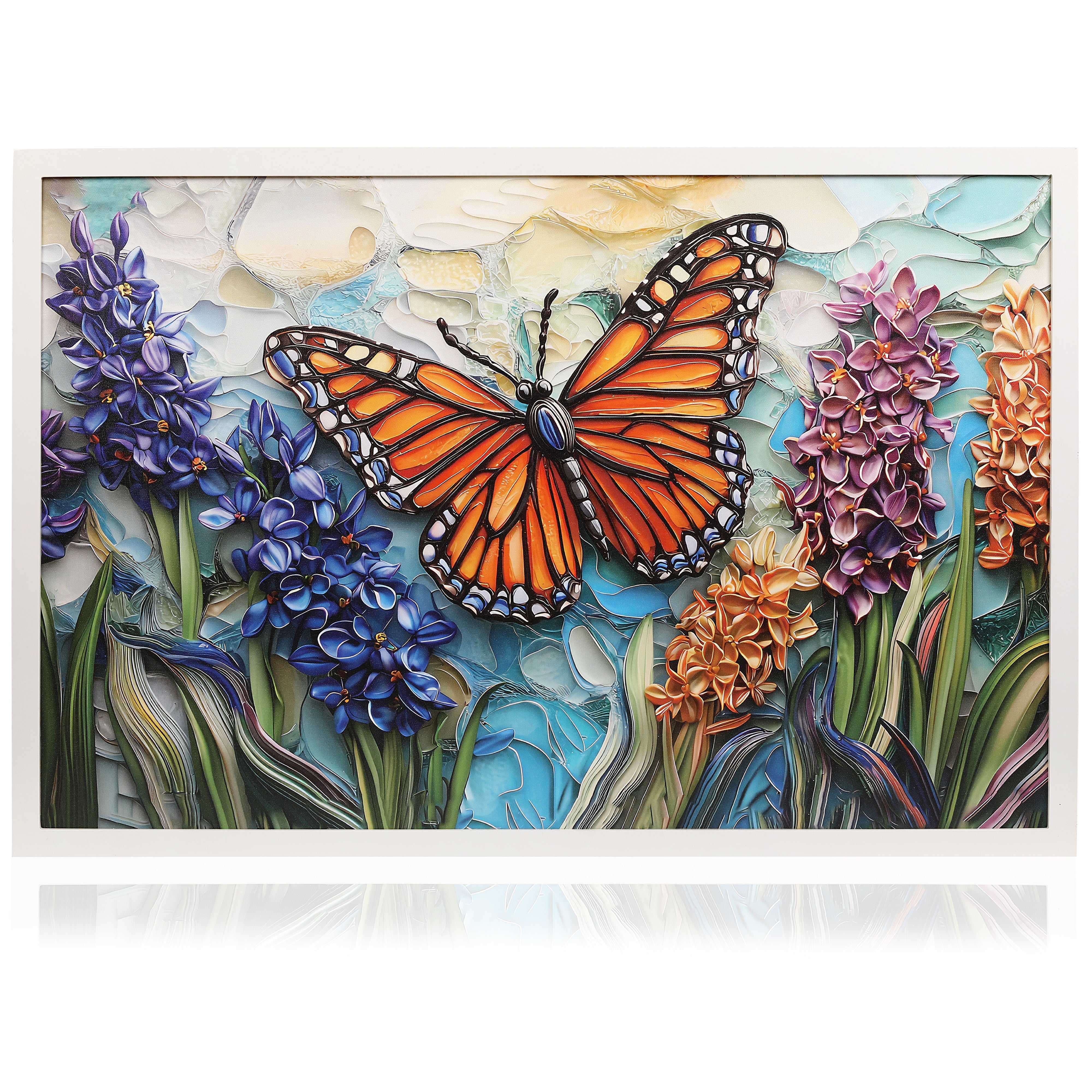 Reel Feel Butterfly Abstract Luxury Painting on Canvas