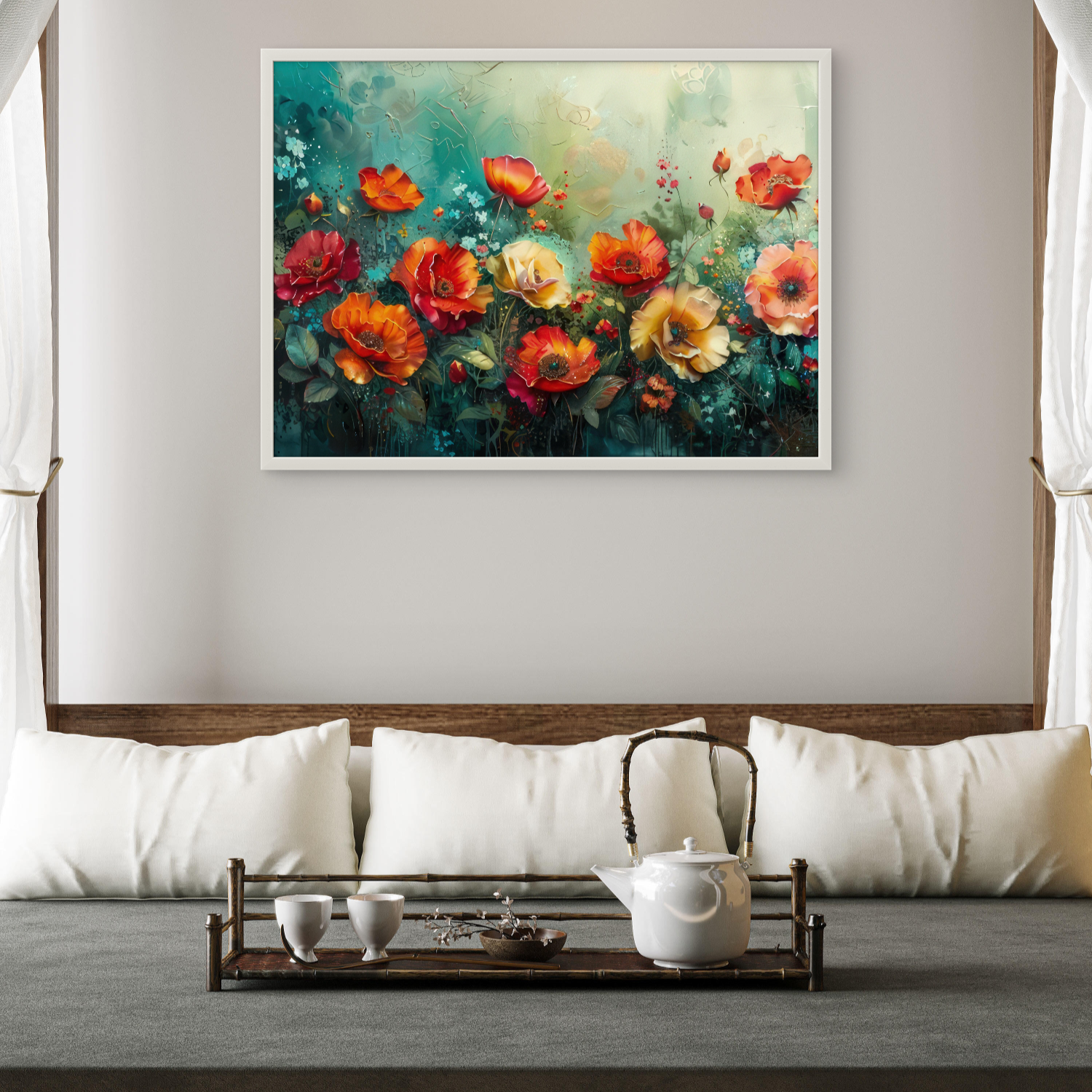 Colourful Flowers Art
