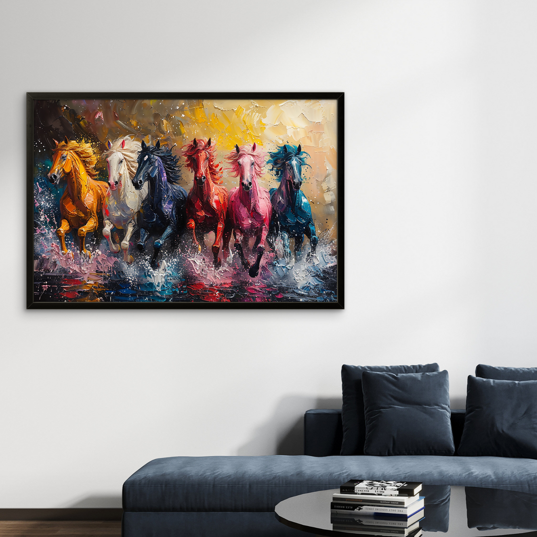 Running Rainbow Horses