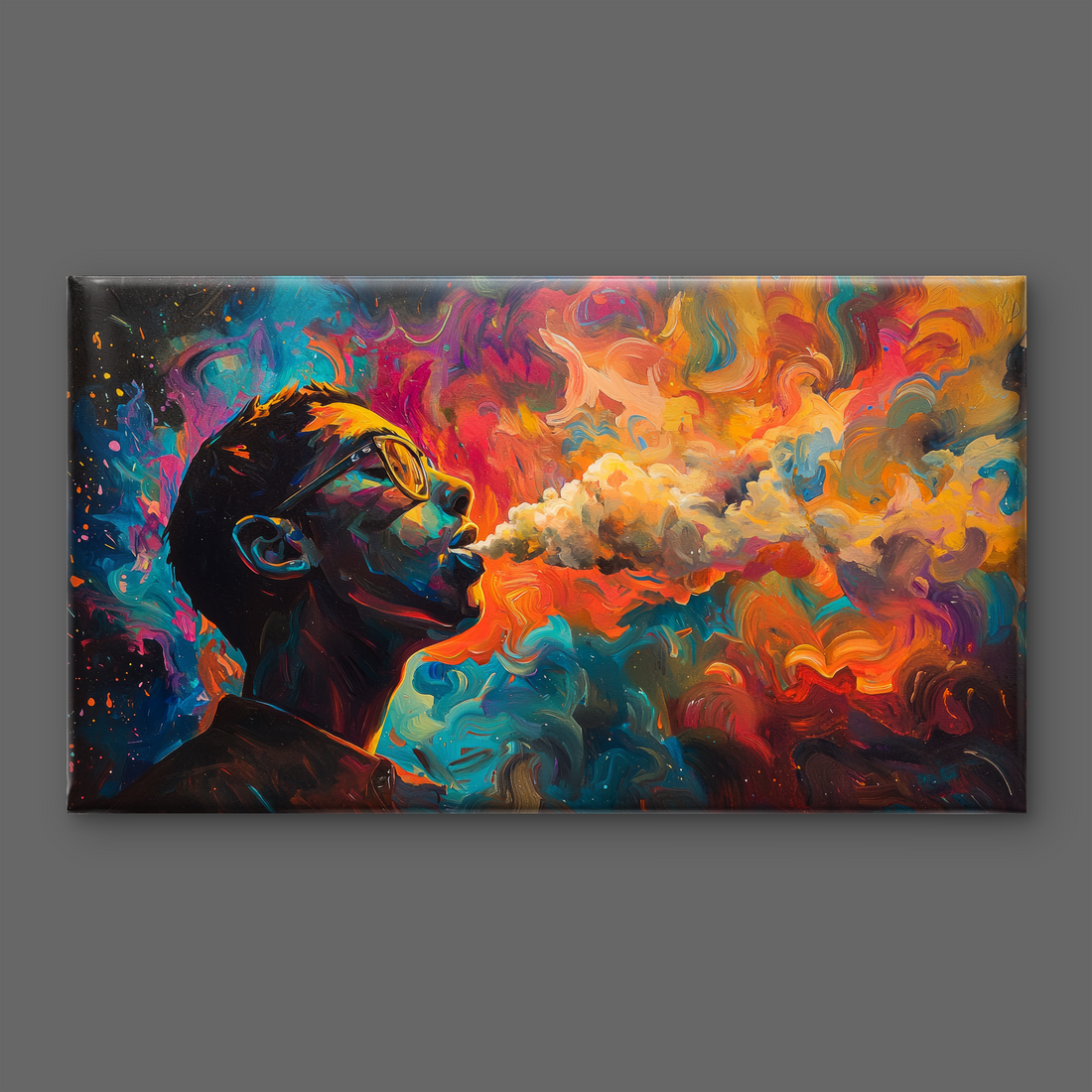 Dark Party Art Luxury Painting on Canvas