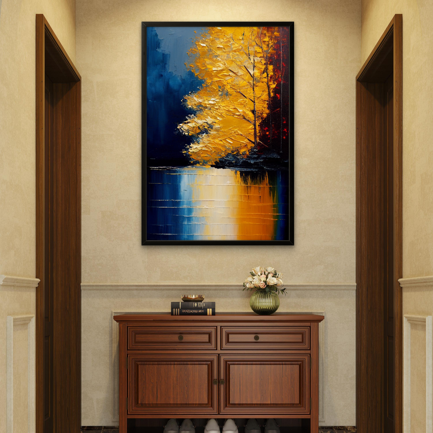 Lake Side Shadow Art Portrait