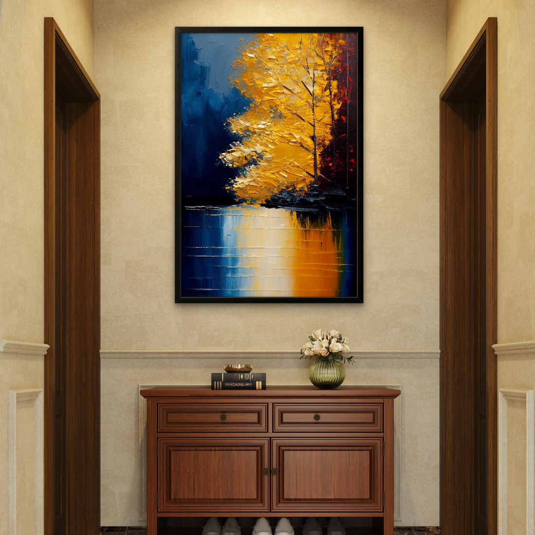 Lake Side Shadow Art Portrait