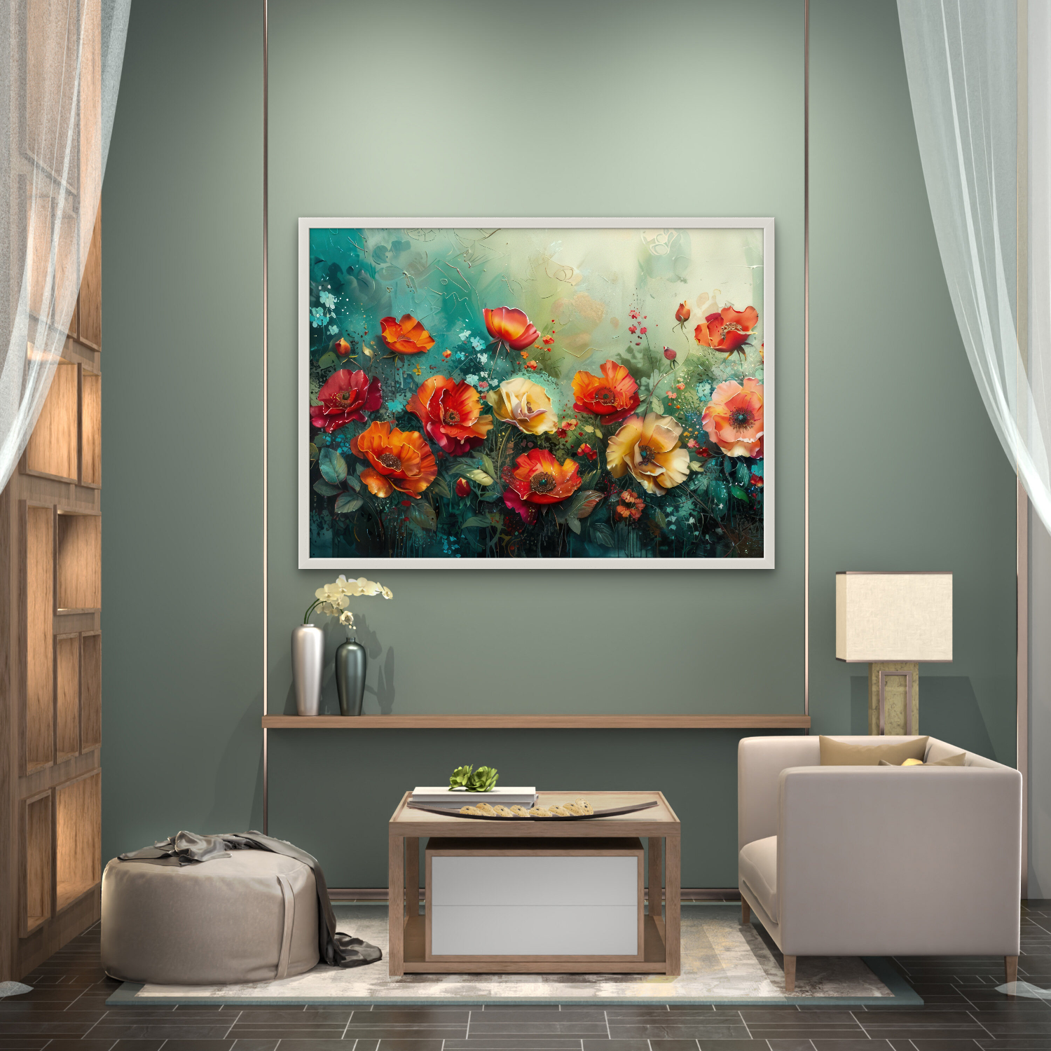 Colourful Flowers Art