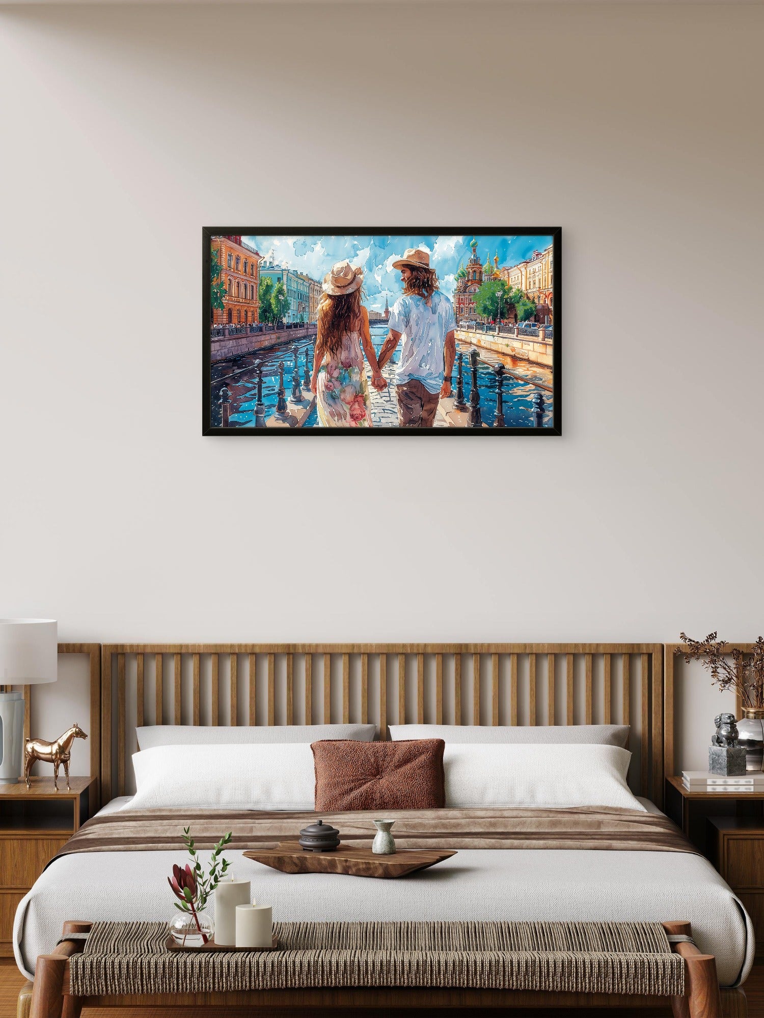 Watercolour Couple Art