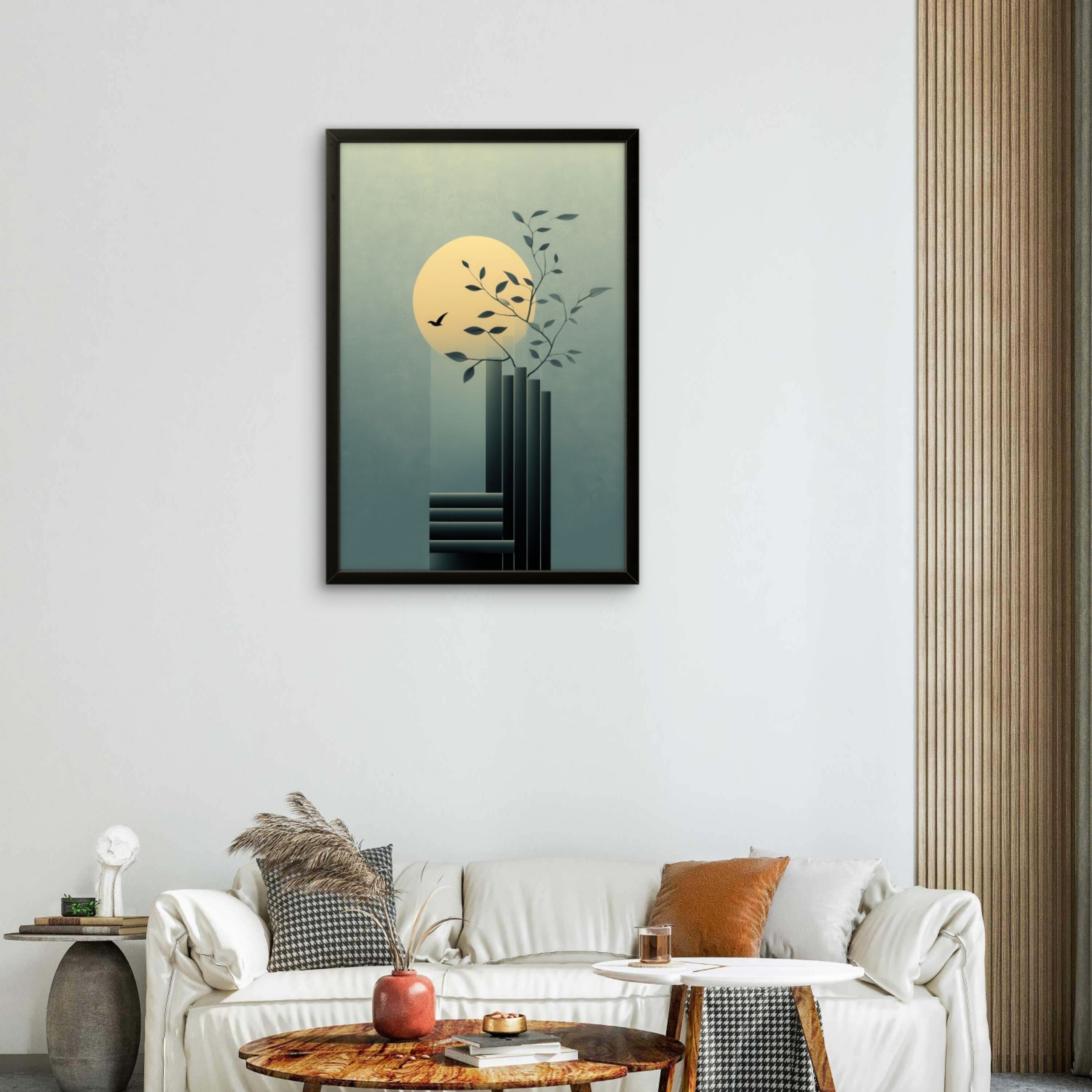 Moonlight Lunar calm Serenity Canvas