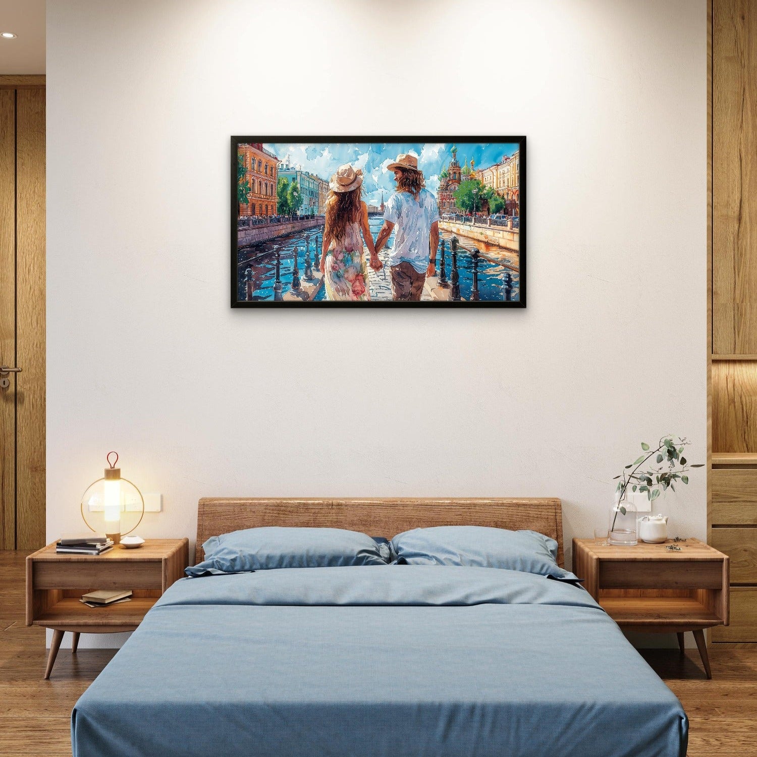 Watercolour Couple Art