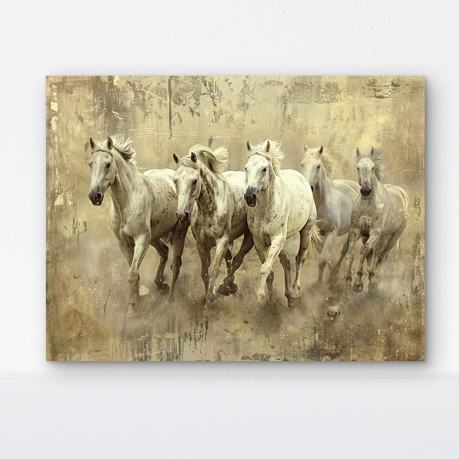 Running White Horses