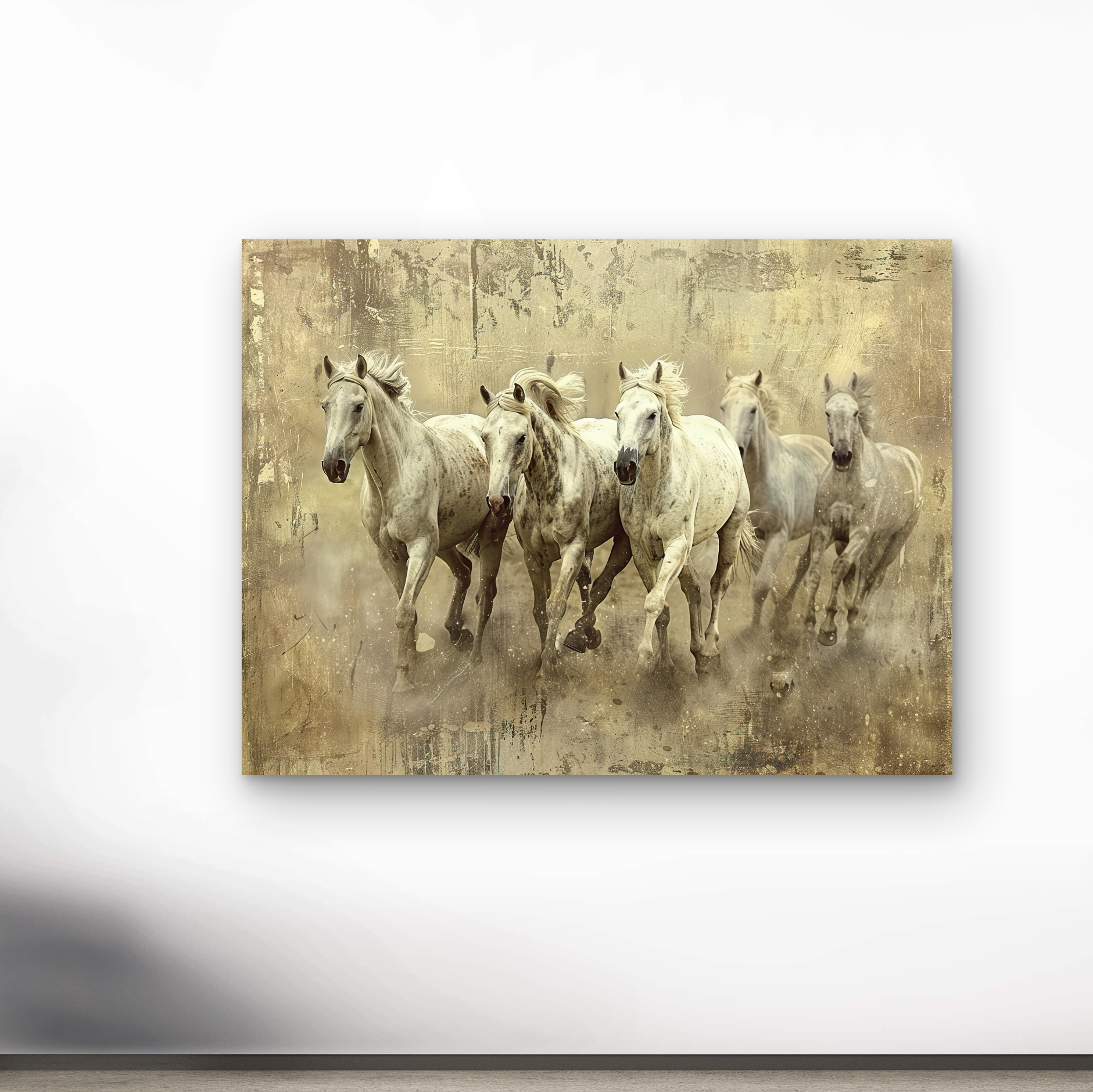 Running White Horses