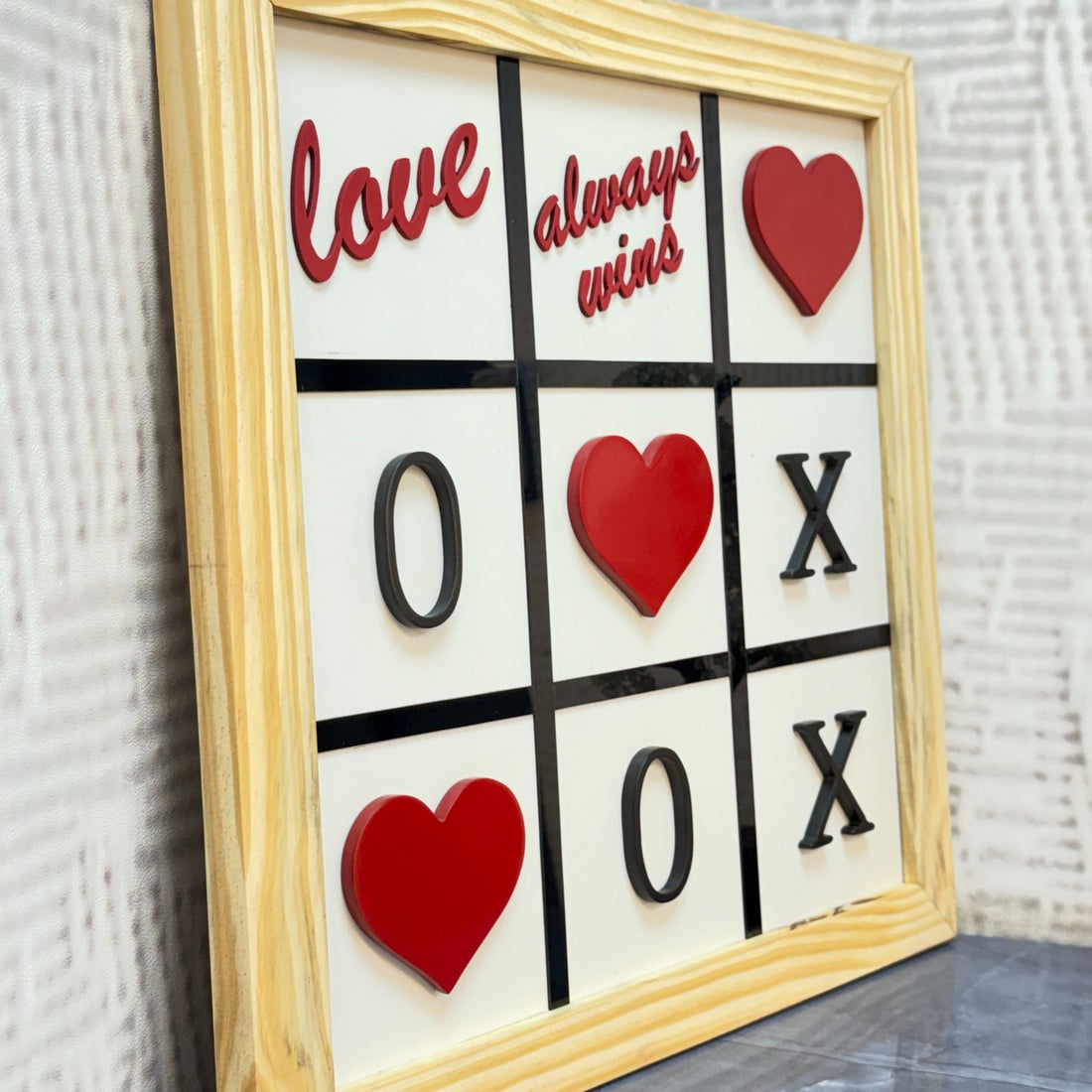 Heart of Love Wooden Frame