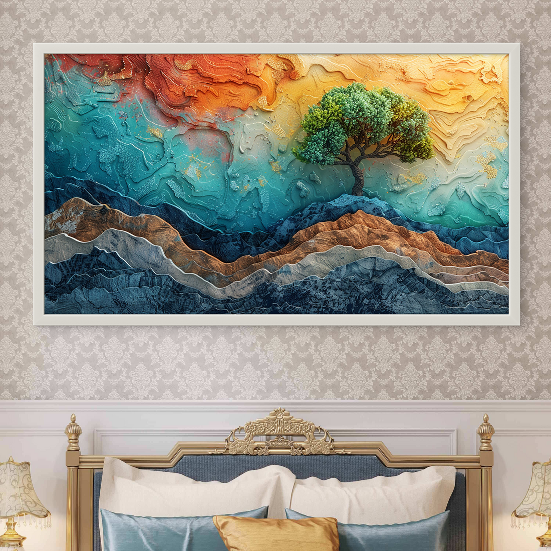 Real Feel Abstract Tree art Luxury Painting on Canvas