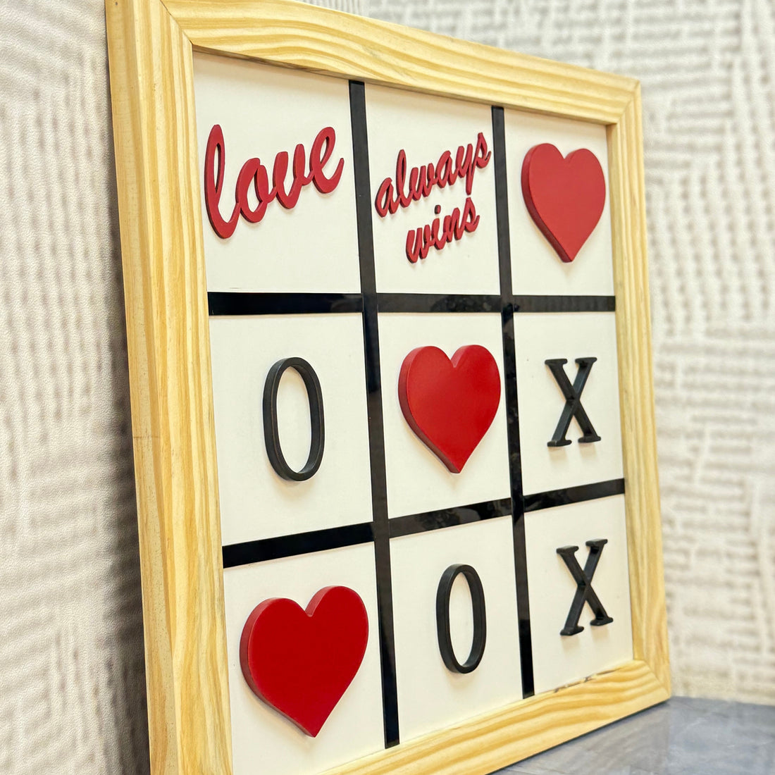 Heart of Love Wooden Frame