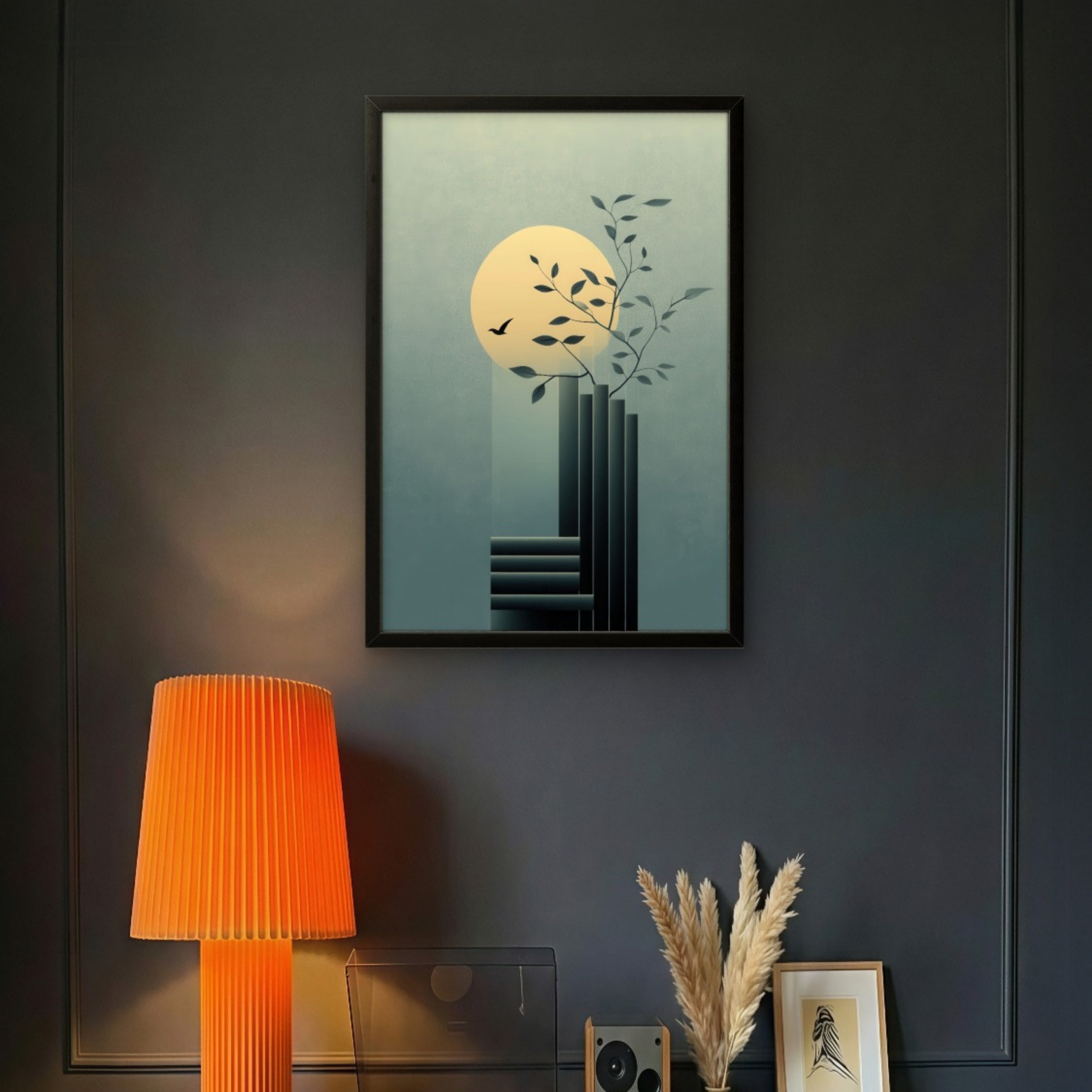 Moonlight Lunar calm Serenity Canvas