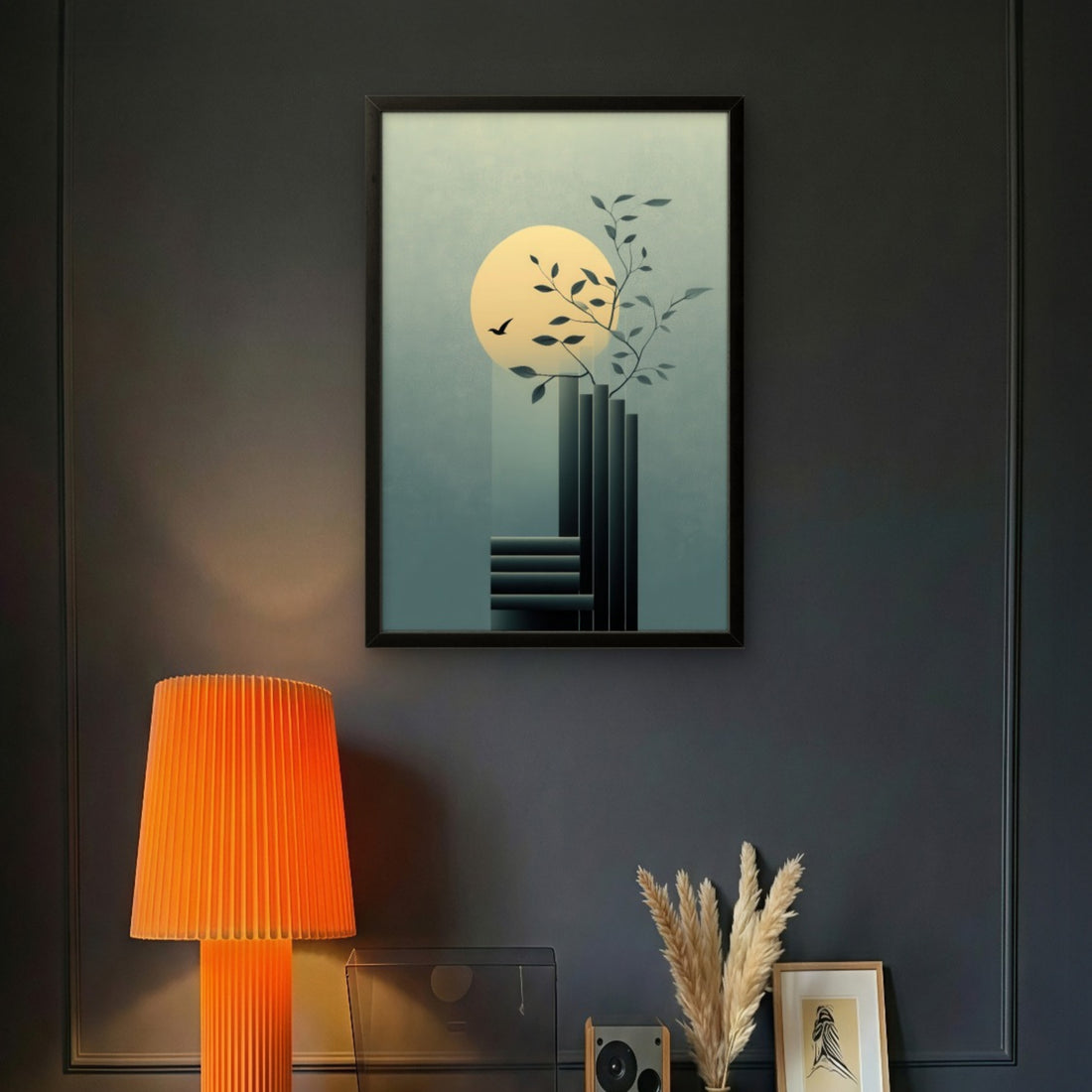 Moonlight Lunar calm Serenity Canvas